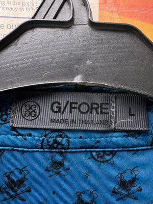 G/Fore® Medium | Chest: 22" | Blue | Golf Polo | Poly - Spandex | 5138 - Genuine Maal