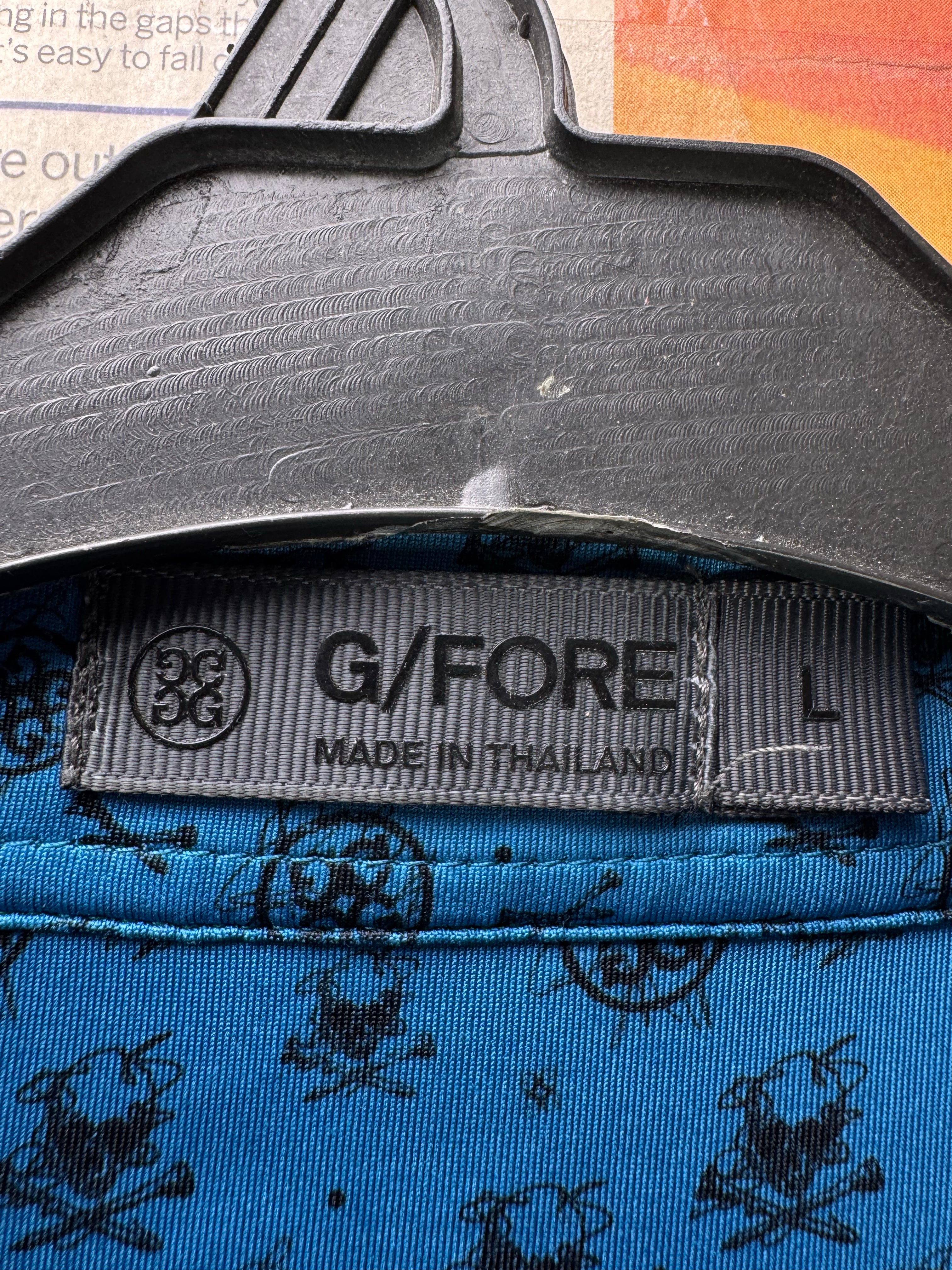 G/Fore® Medium | Chest: 22" | Blue | Golf Polo | Poly - Spandex | 5138 - Genuine Maal
