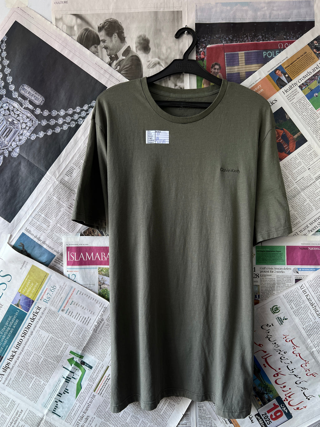 CK® Olive | Medium | Chest: 22" | T157 - Genuine Maal