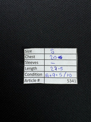 ® Small | Chest: 20" | Black | Sports T-Shirt | Polyester | 5341 - Genuine Maal