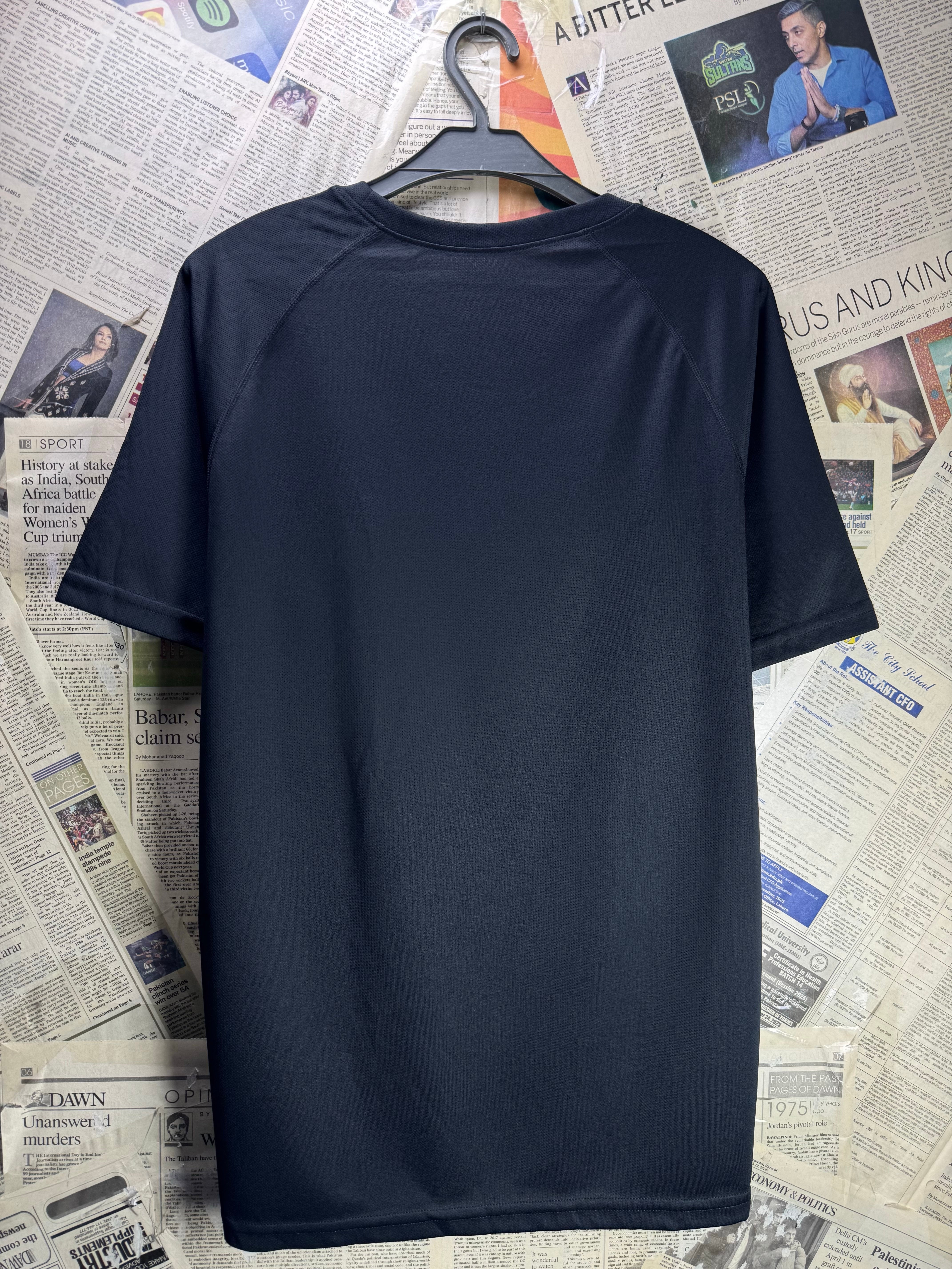 ® Small | Chest: 20" | Black | Sports T-Shirt | Polyester | 5341 - Genuine Maal