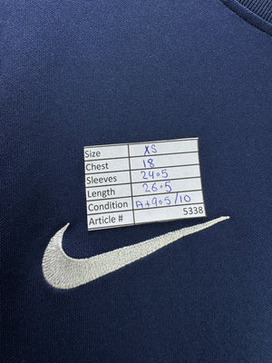 N*ke® XS | Chest: 18" | Blue | Sports Fullsleeves T-Shirt | Polyester | 5338 - Genuine Maal