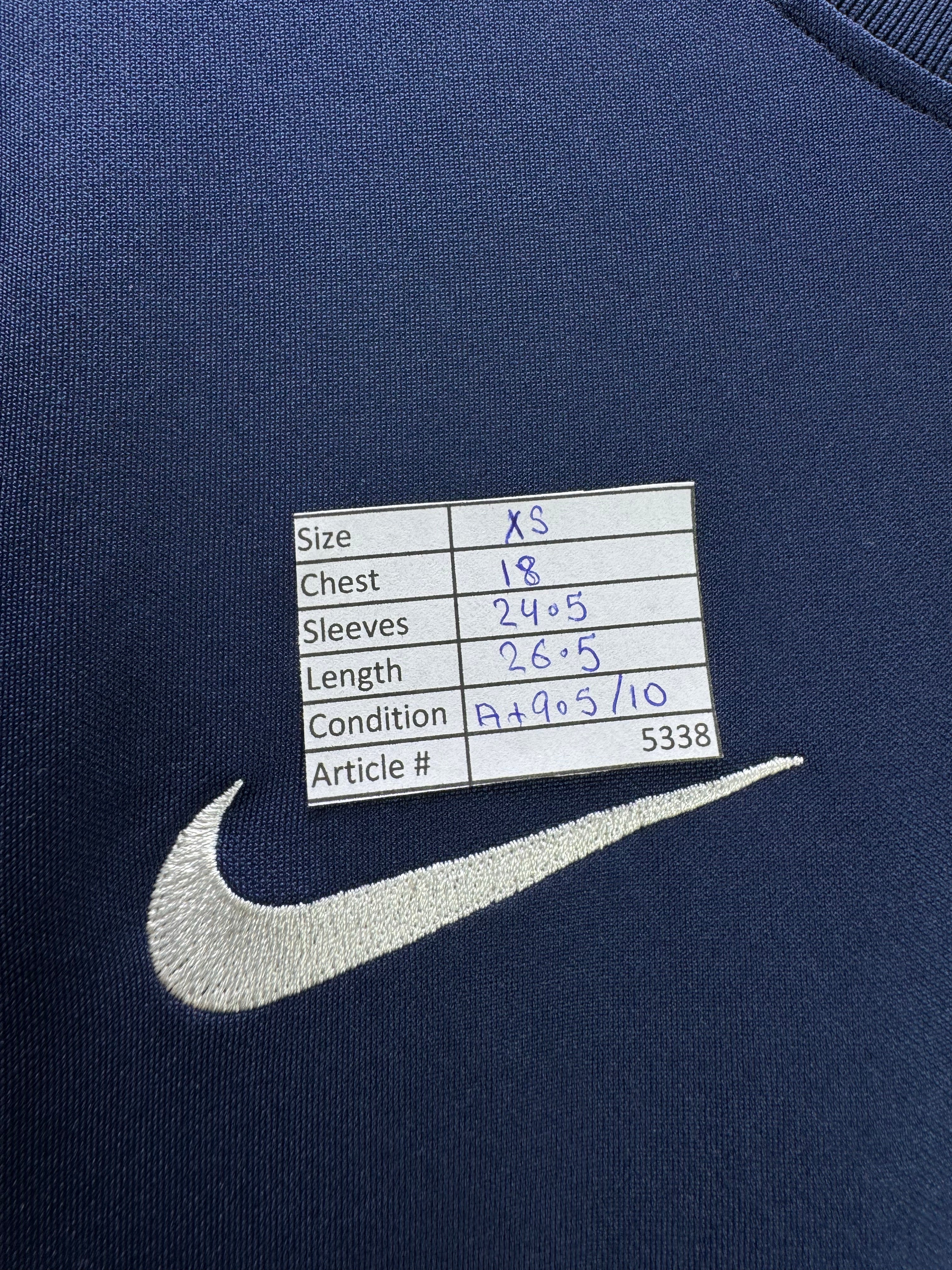 N*ke® XS | Chest: 18" | Blue | Sports Fullsleeves T-Shirt | Polyester | 5338 - Genuine Maal