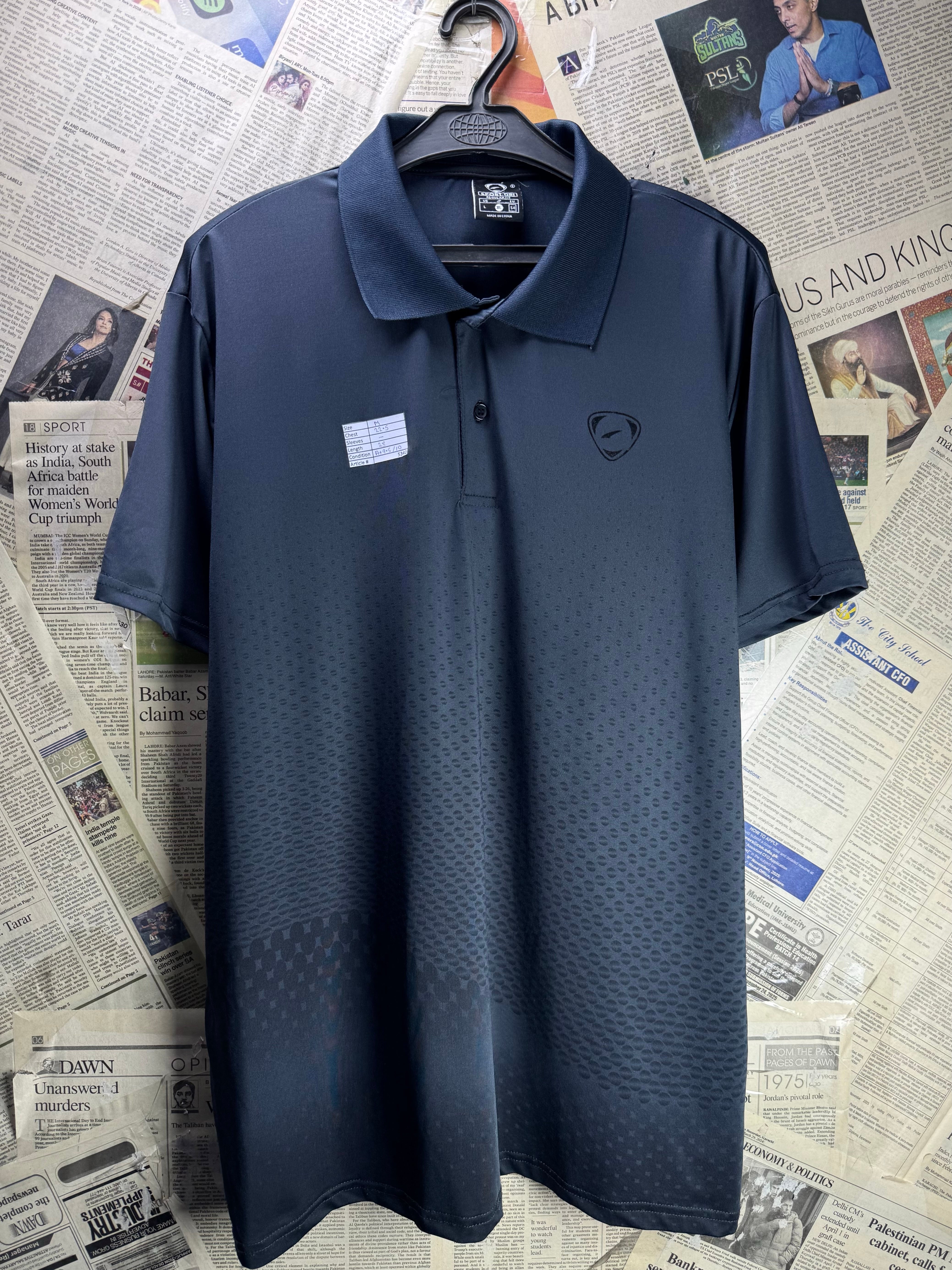Sport Dri® Medium | Chest: 22.5" | Black | Golf Polo | Polyester| 5342 - Genuine Maal