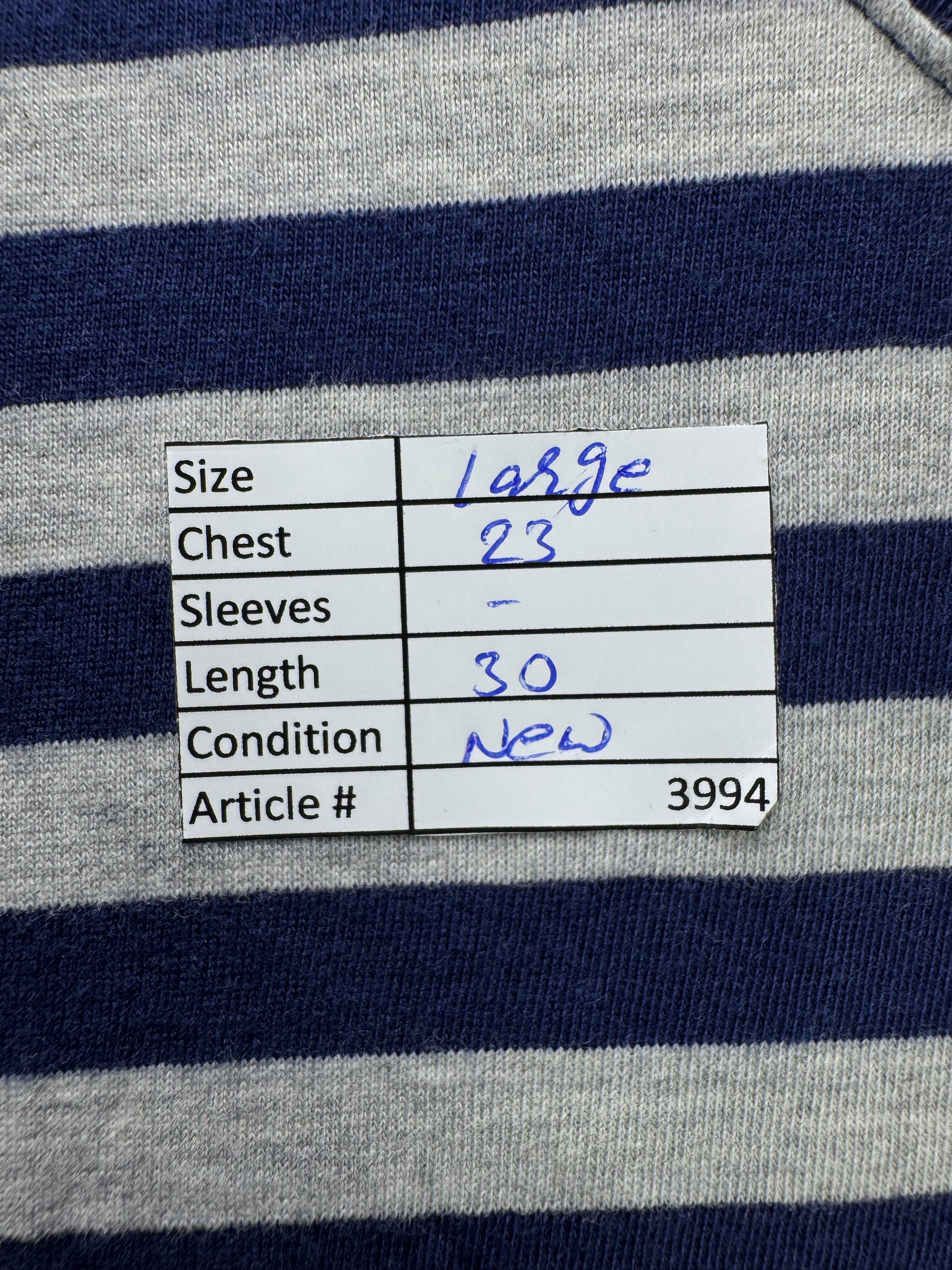 GoodFellow® Large | Chest: 23" | Blue & Grey | T-Shirt | Cotton - Poly | 3994 - Genuine Maal