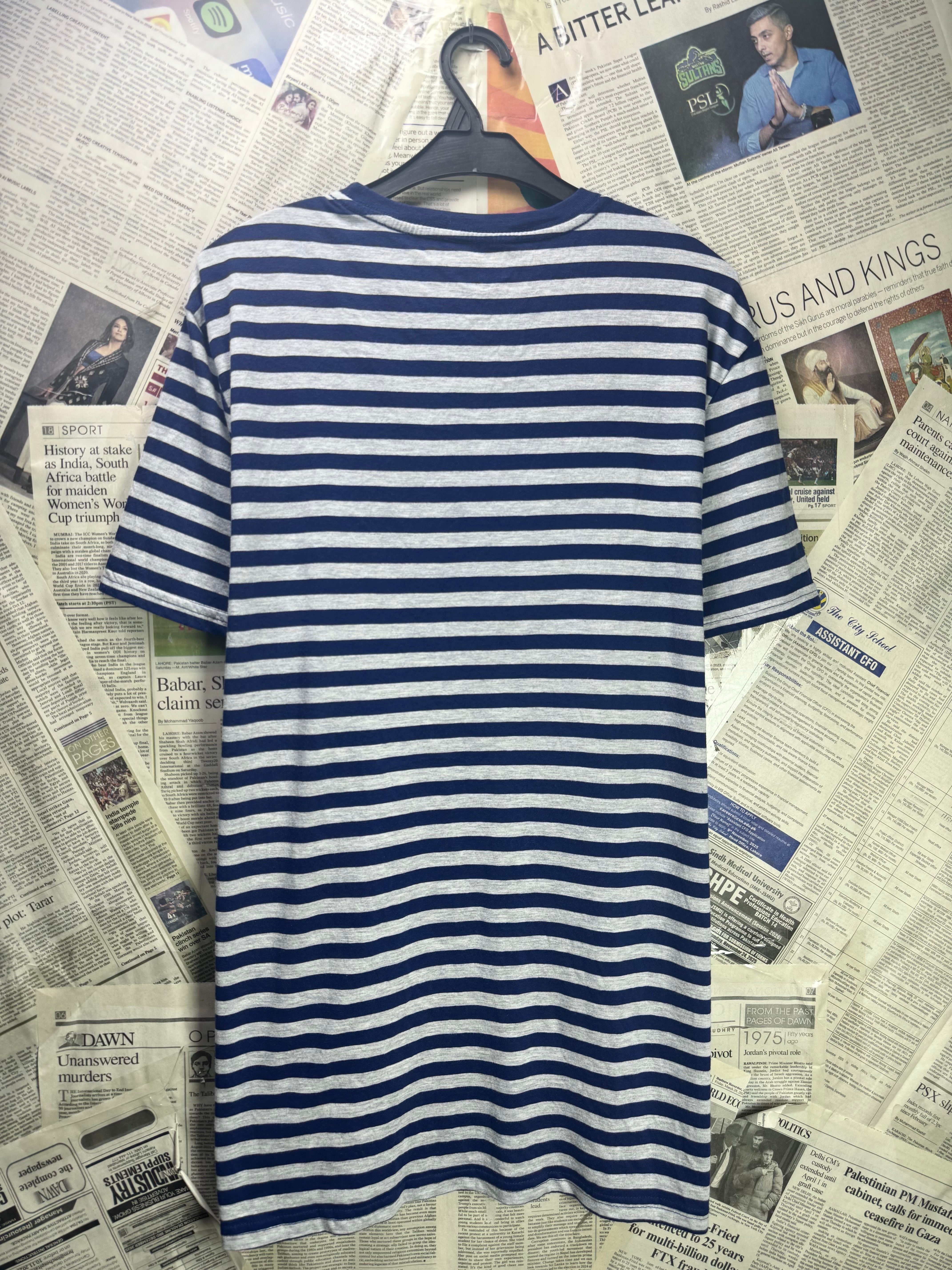 GoodFellow® Large | Chest: 23" | Blue & Grey | T-Shirt | Cotton - Poly | 3994 - Genuine Maal