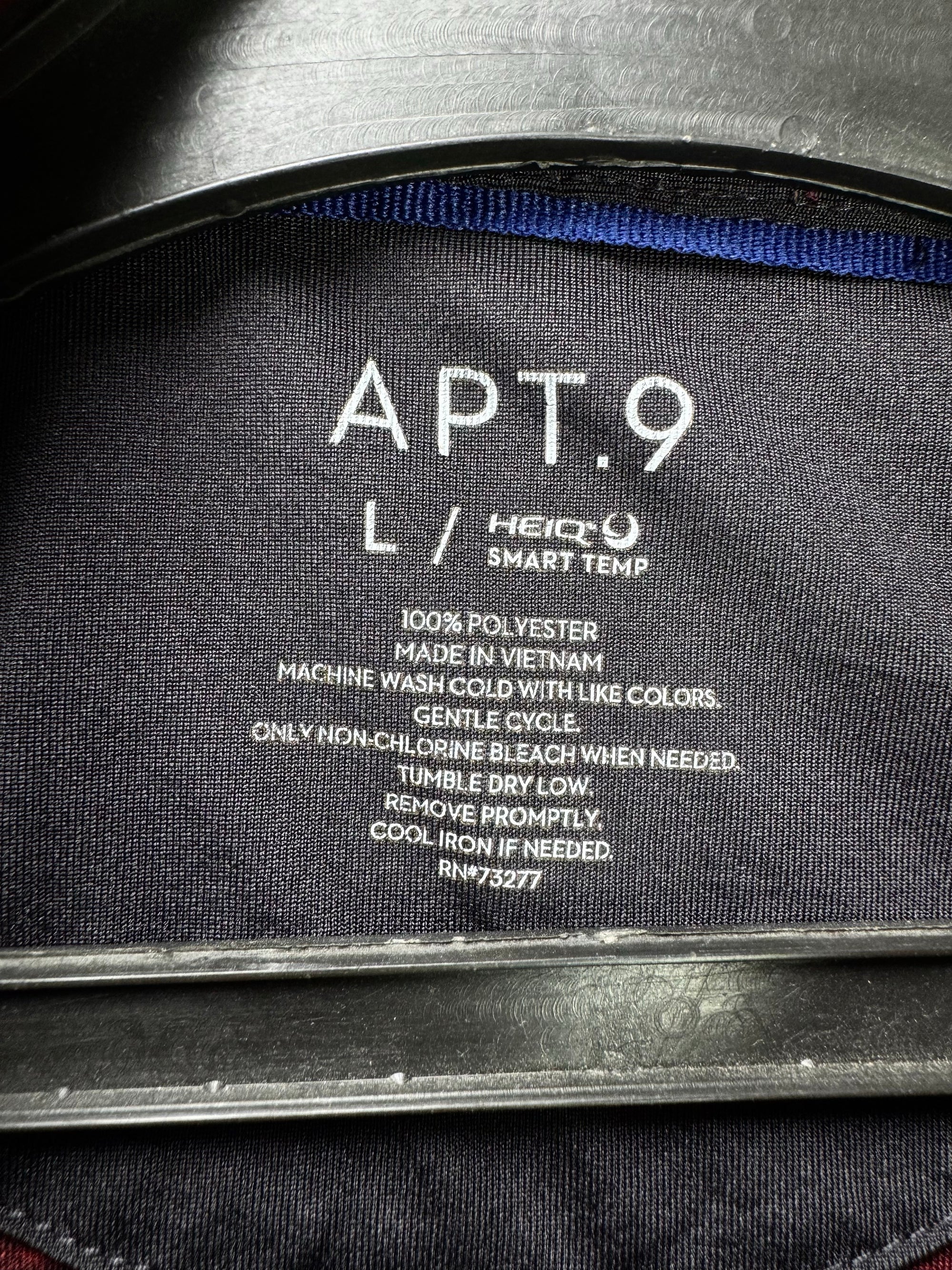 APT.9® Medium | Chest: 21.5" | Heather Maroon | Performace Polo | Poly | 3974 - Genuine Maal