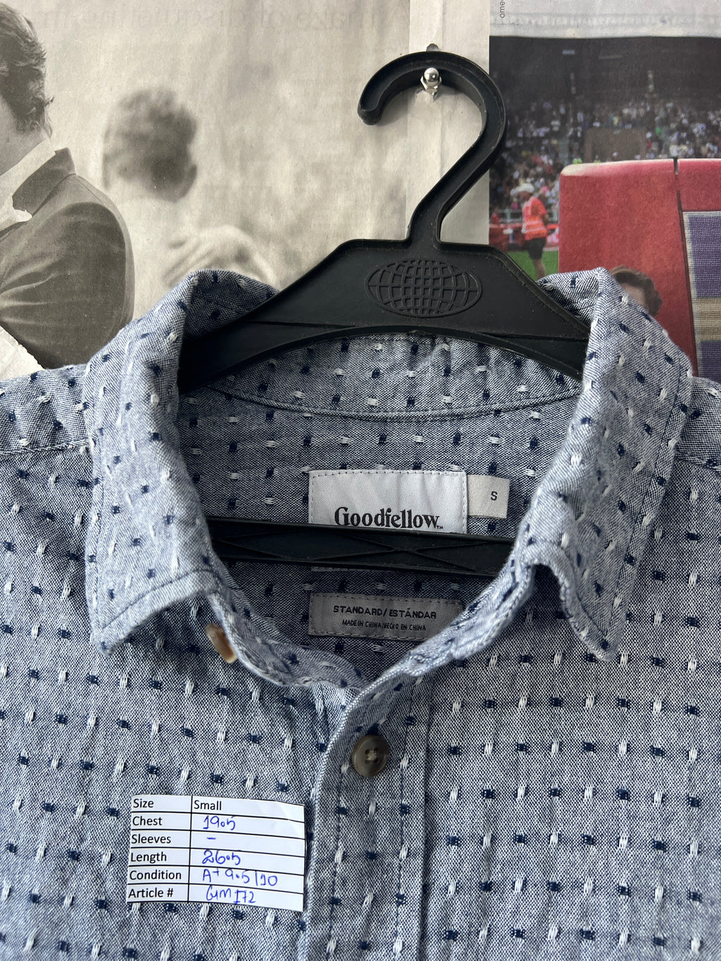 GOOD FELLOW® Grey | Small | Chest: 19.5" | T172 - Genuine Maal