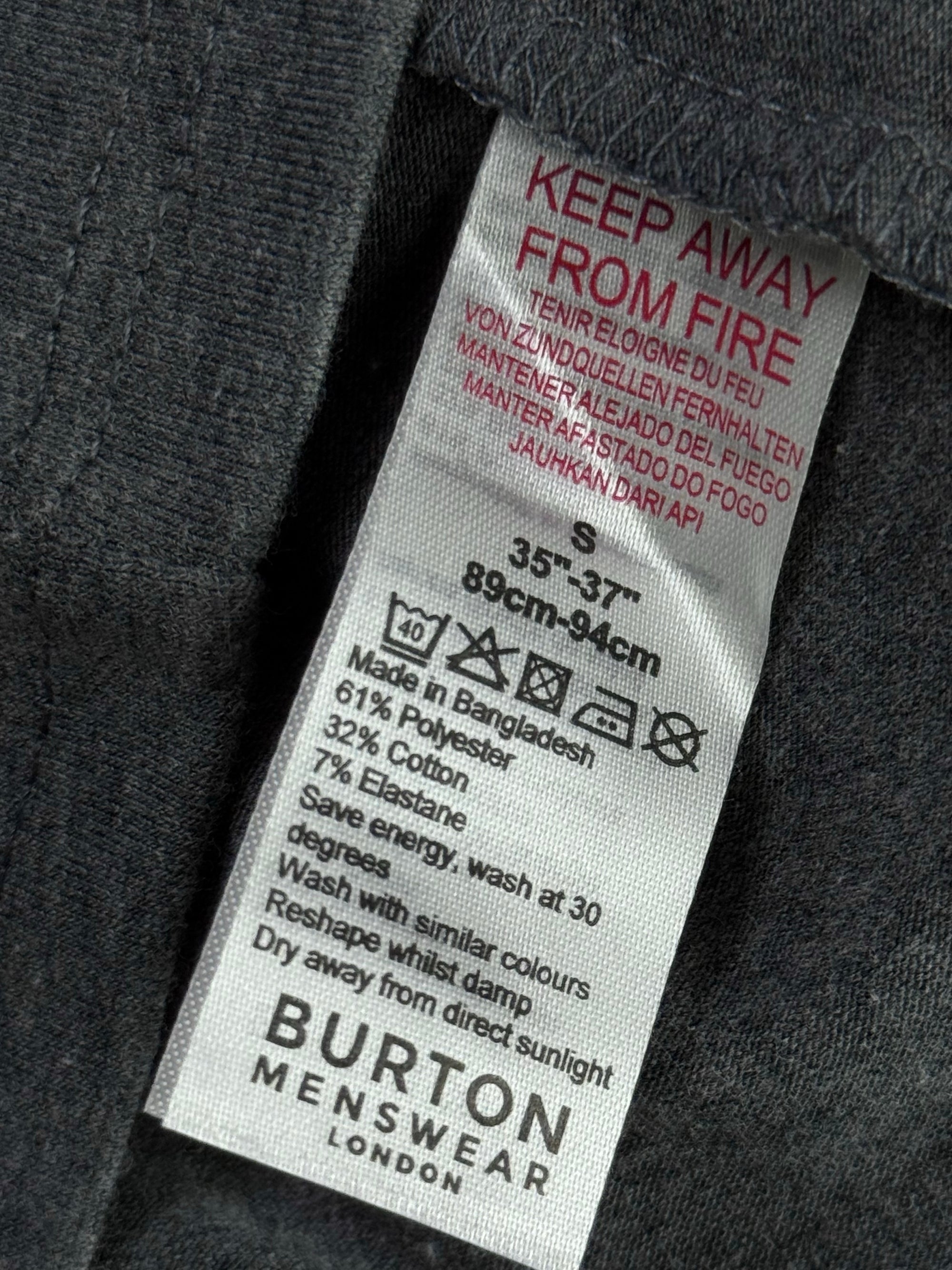 Burton® XS | Chest: 17" | Grey | T-Shirt | Cotton - Poly - Elastane | 3973 - Genuine Maal