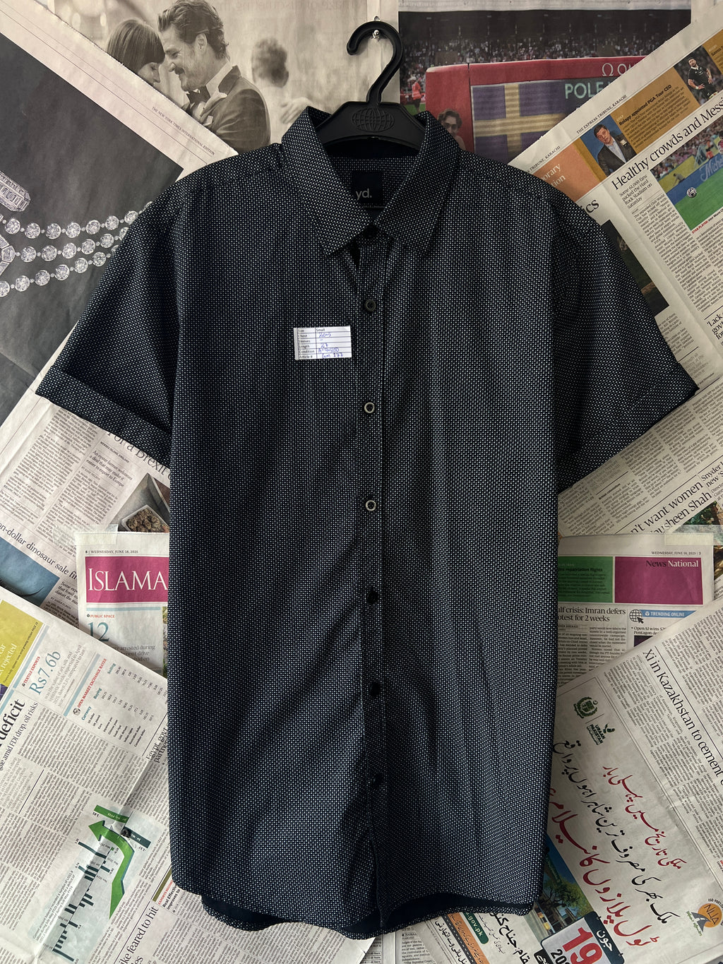 YD.® Black | Small | Chest: 20.5" | T177 - Genuine Maal