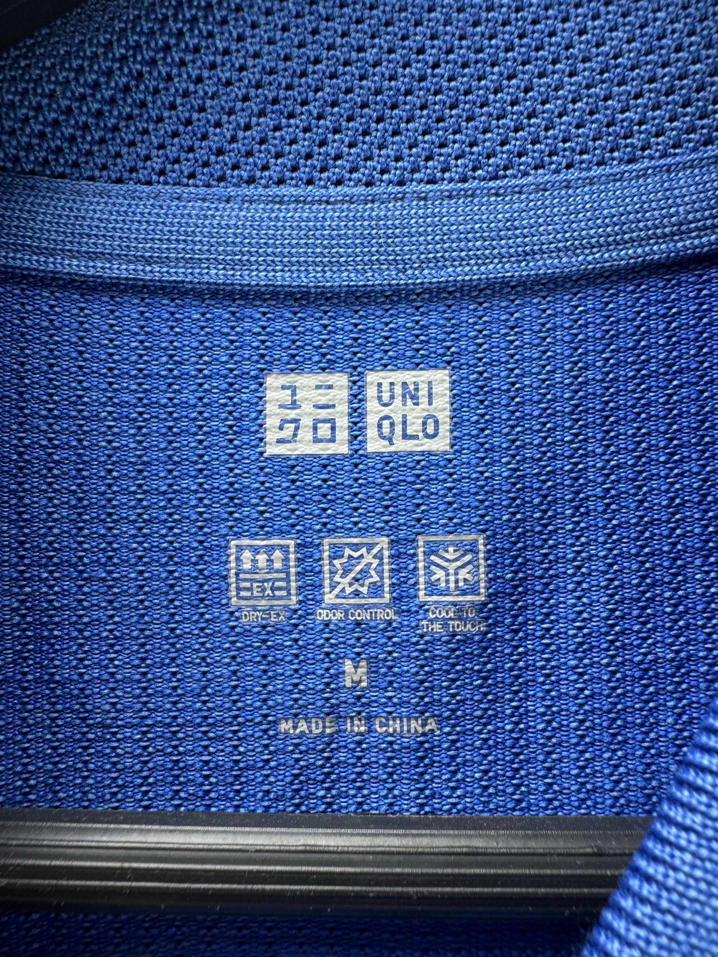 Uniqlo® Small | Chest: 20.5" | Blue | Performance Polo | Polyester | 5140 - Genuine Maal