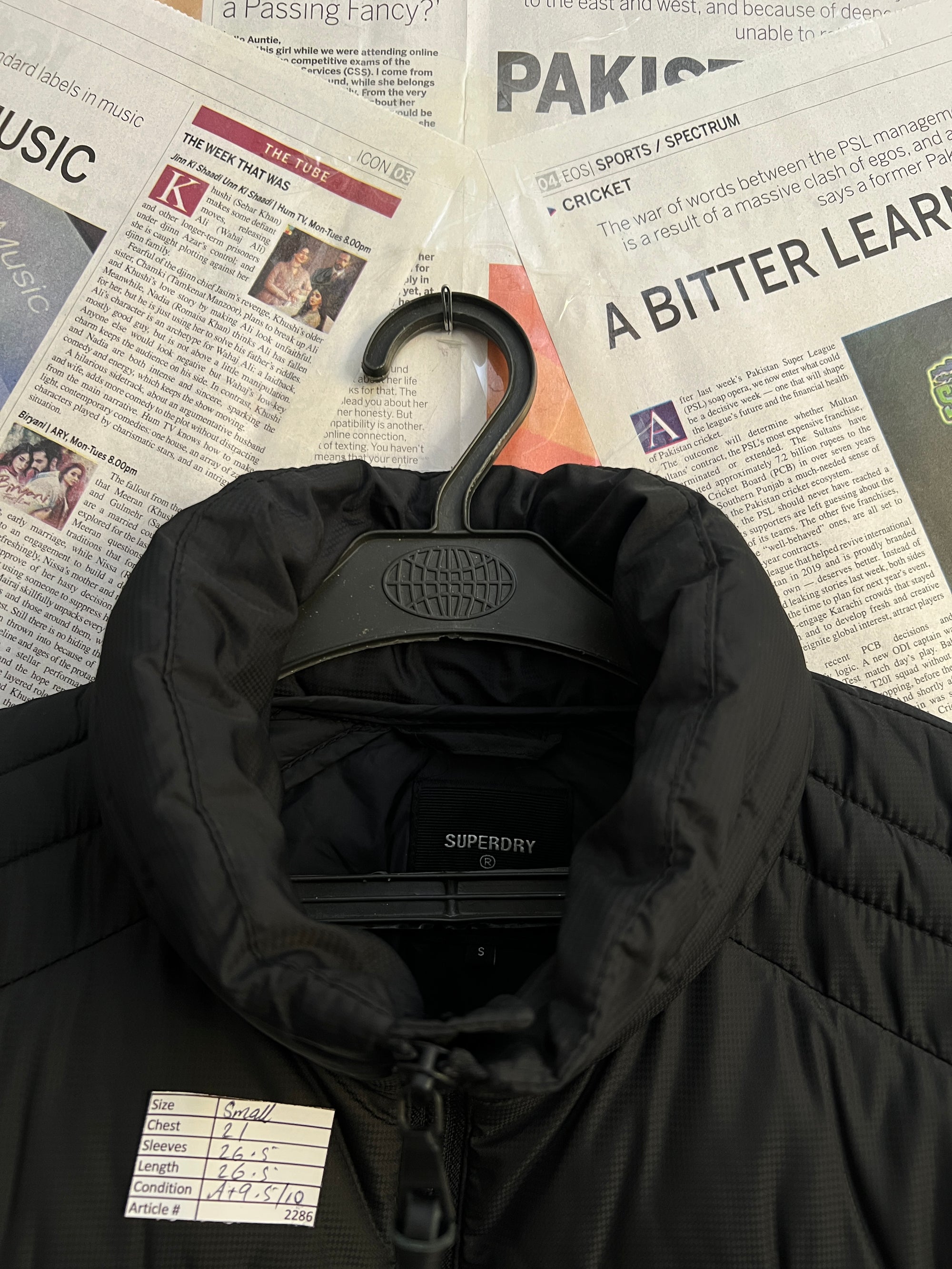 Superdry® Small | Chest: 21" | Black | Heavy Puffer Jacket | 2286