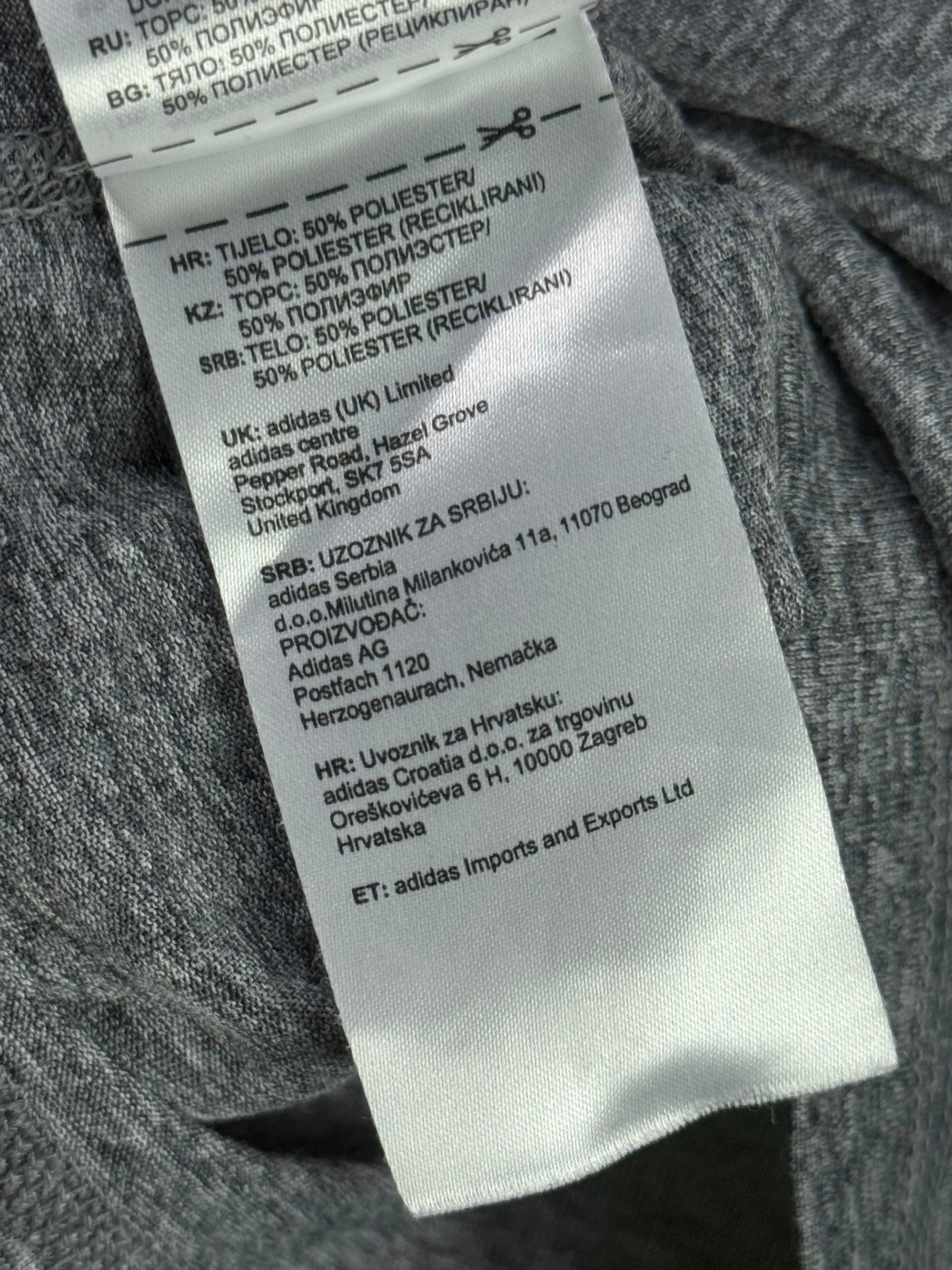 Adidas® Small | Chest: 19.5" | Heather Grey | Sports T-Shirt | Poly | 3977 - Genuine Maal