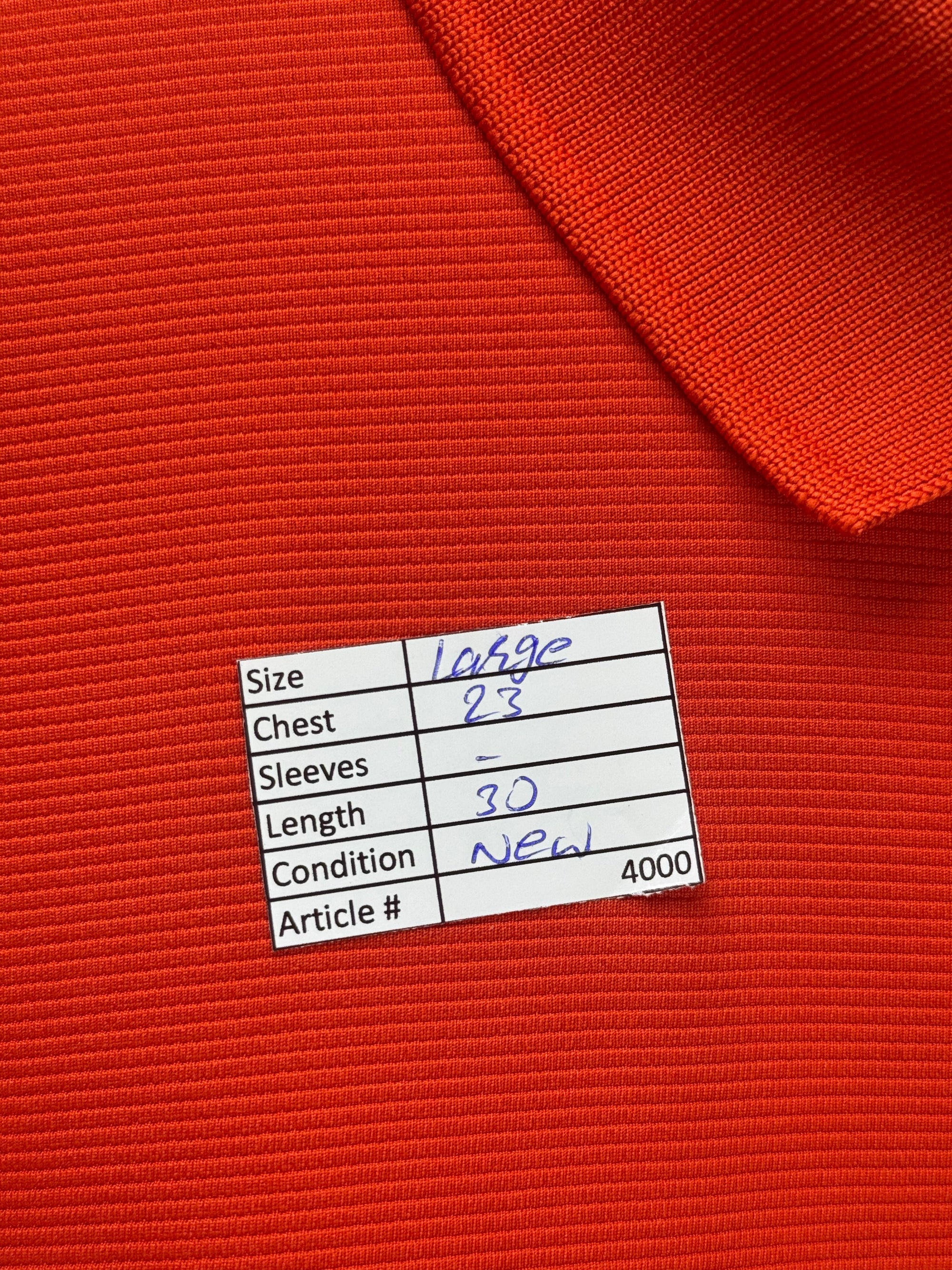 Grand Slam® Large | Chest: 23" | Burnt Orange | Performance Polo | Poly | 4000 - Genuine Maal