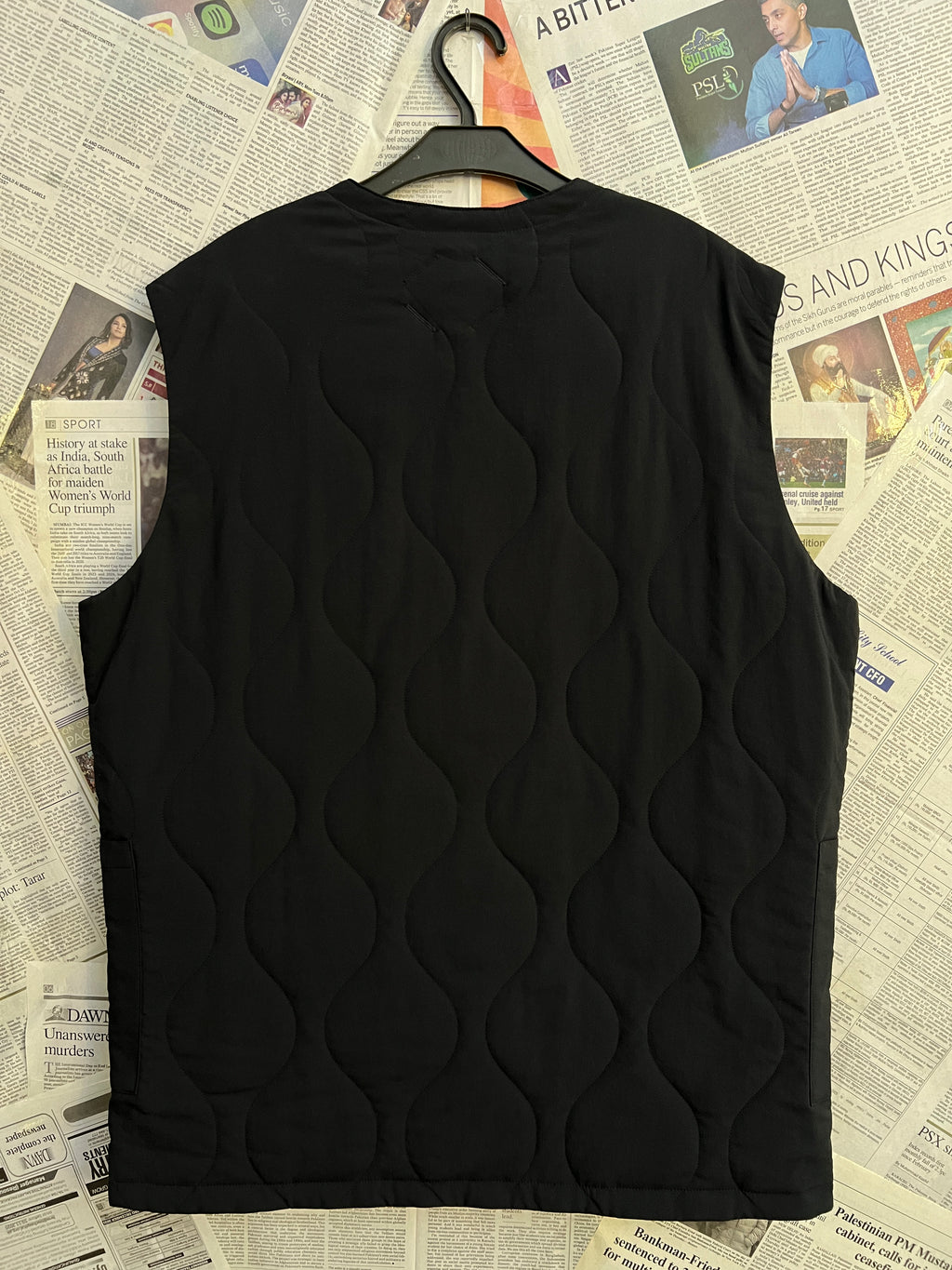 Adid*s® Large | Chest: 23.5" | Black | Full Zip Sleeveless Jacket | 2291 - Genuine Maal