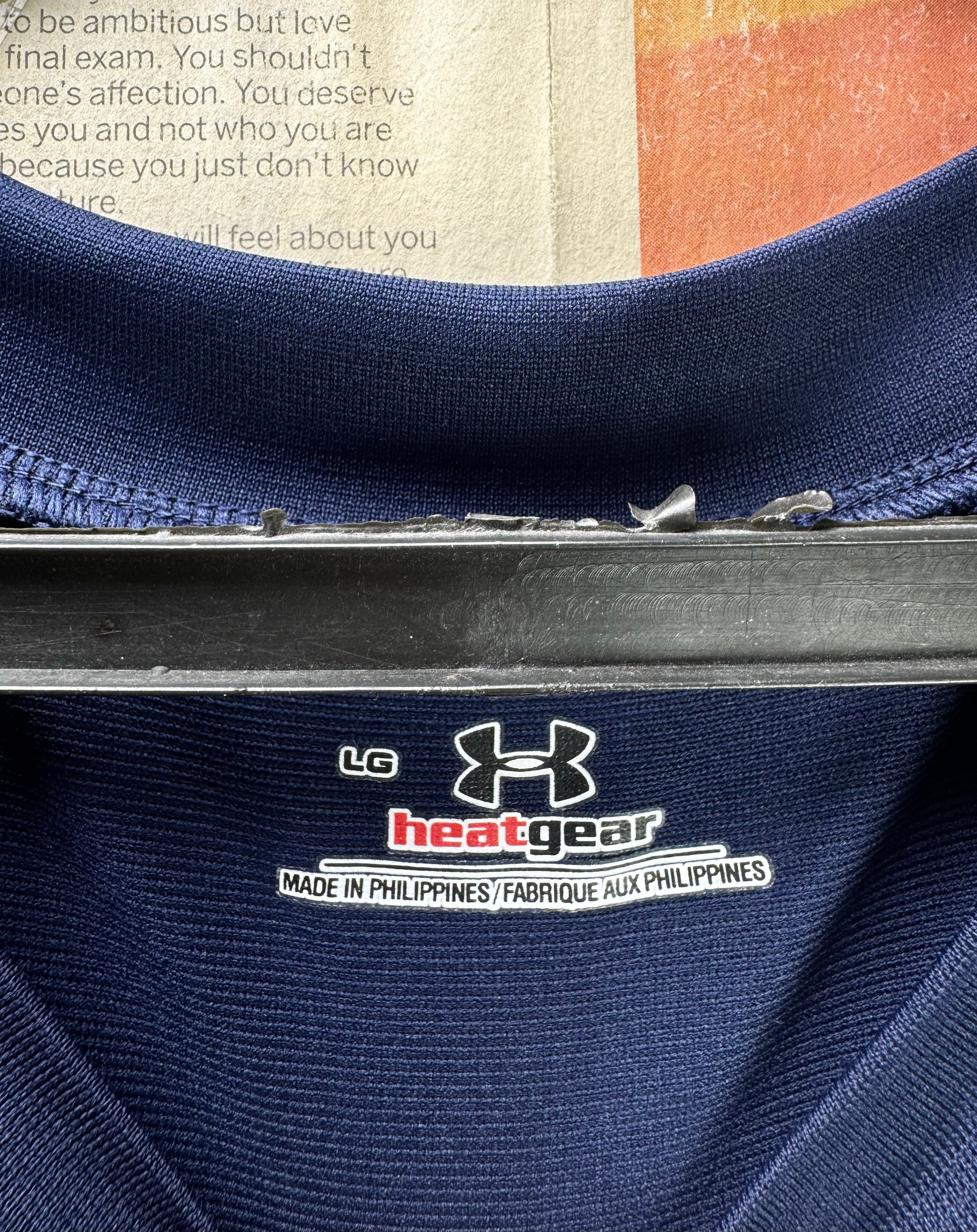 Under Armo*r® Large | Chest: 23" | Blue | Sports T-Shirt | Polyester | 5324 - Genuine Maal