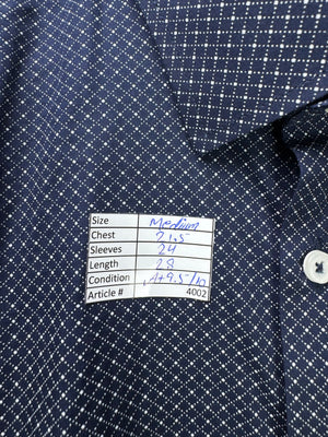 MG® Medium | Chest: 21.5" | Blue with White Pattern | Shirt | 4002 - Genuine Maal