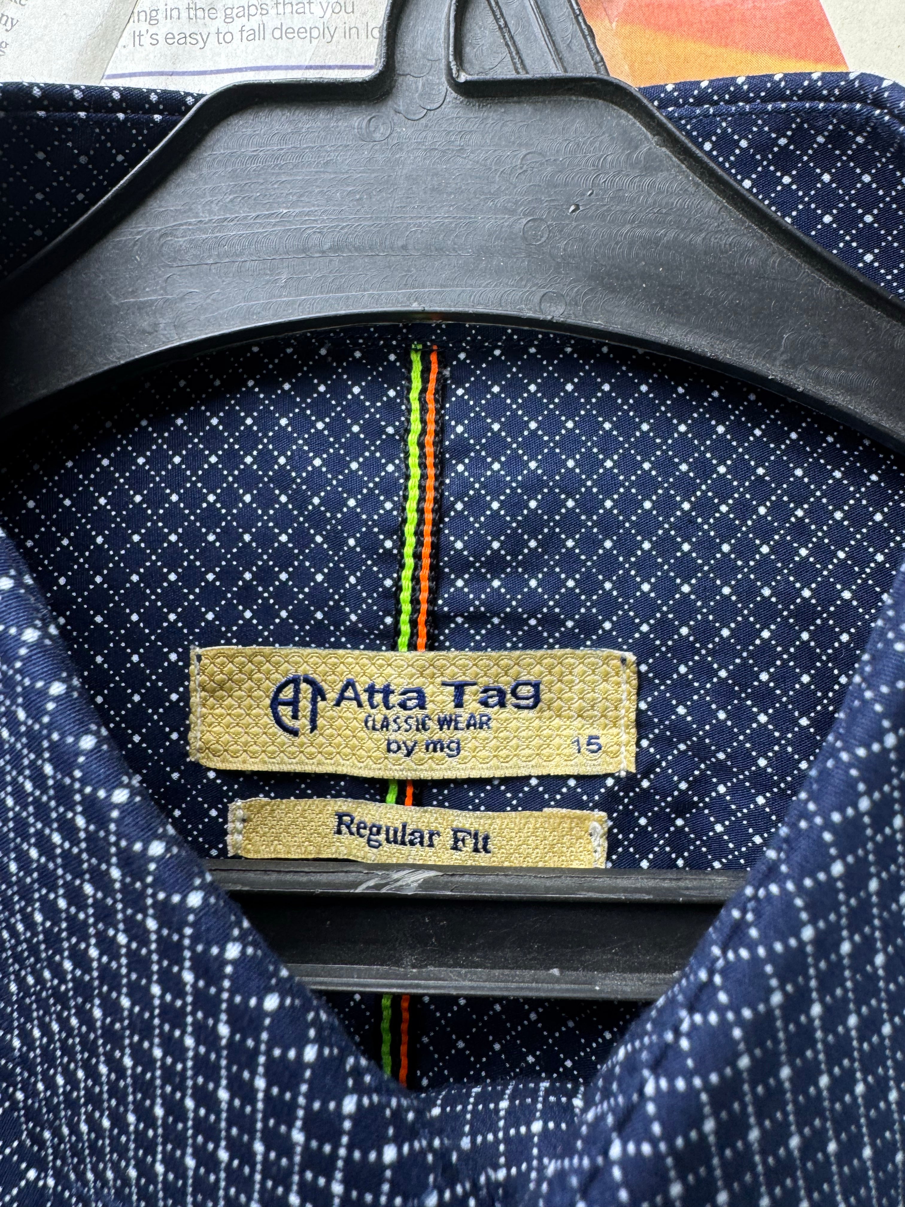 MG® Medium | Chest: 21.5" | Blue with White Pattern | Shirt | 4002 - Genuine Maal