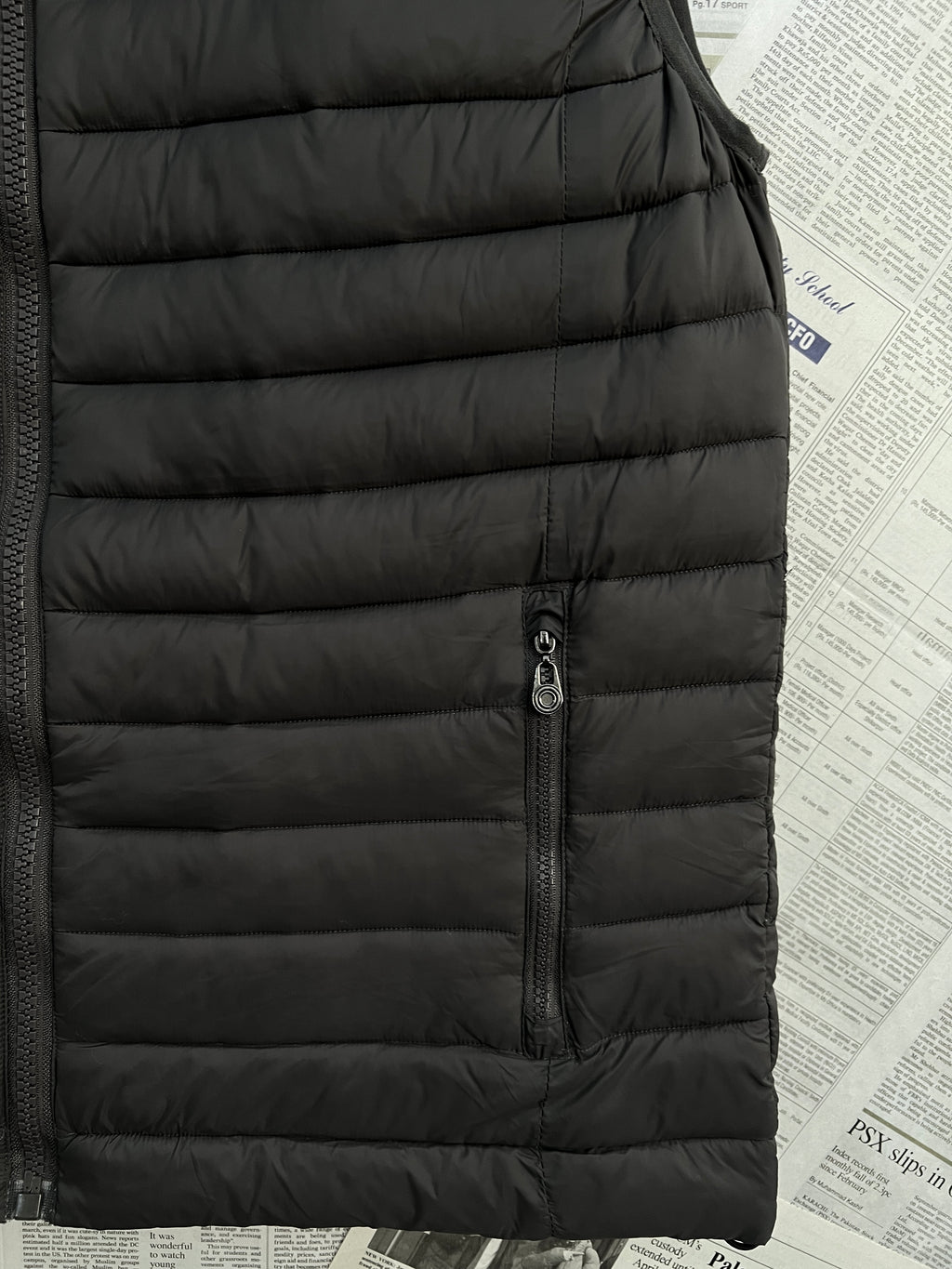 Max Men® Large | Chest: 23.5" | Dark Olive Wood | Full Zip Sleeveless Puffer Jacket | 2283 - Genuine Maal