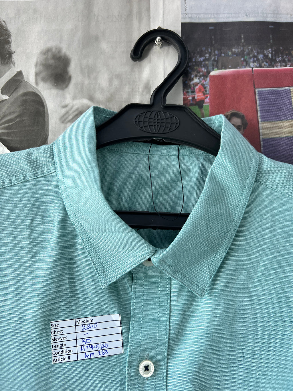 BOSSINI® Teal | Medium | Chest: 22.5" | T183 - Genuine Maal