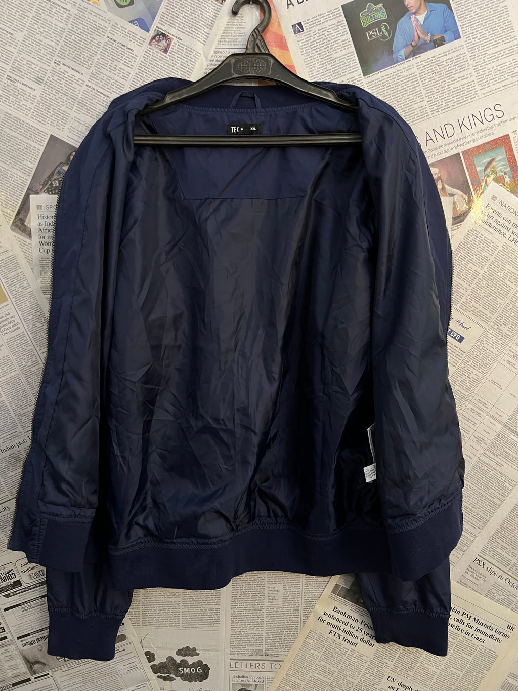 Tex® XL | Chest: 25.5" | Blue | Bomber Jacket | 2287