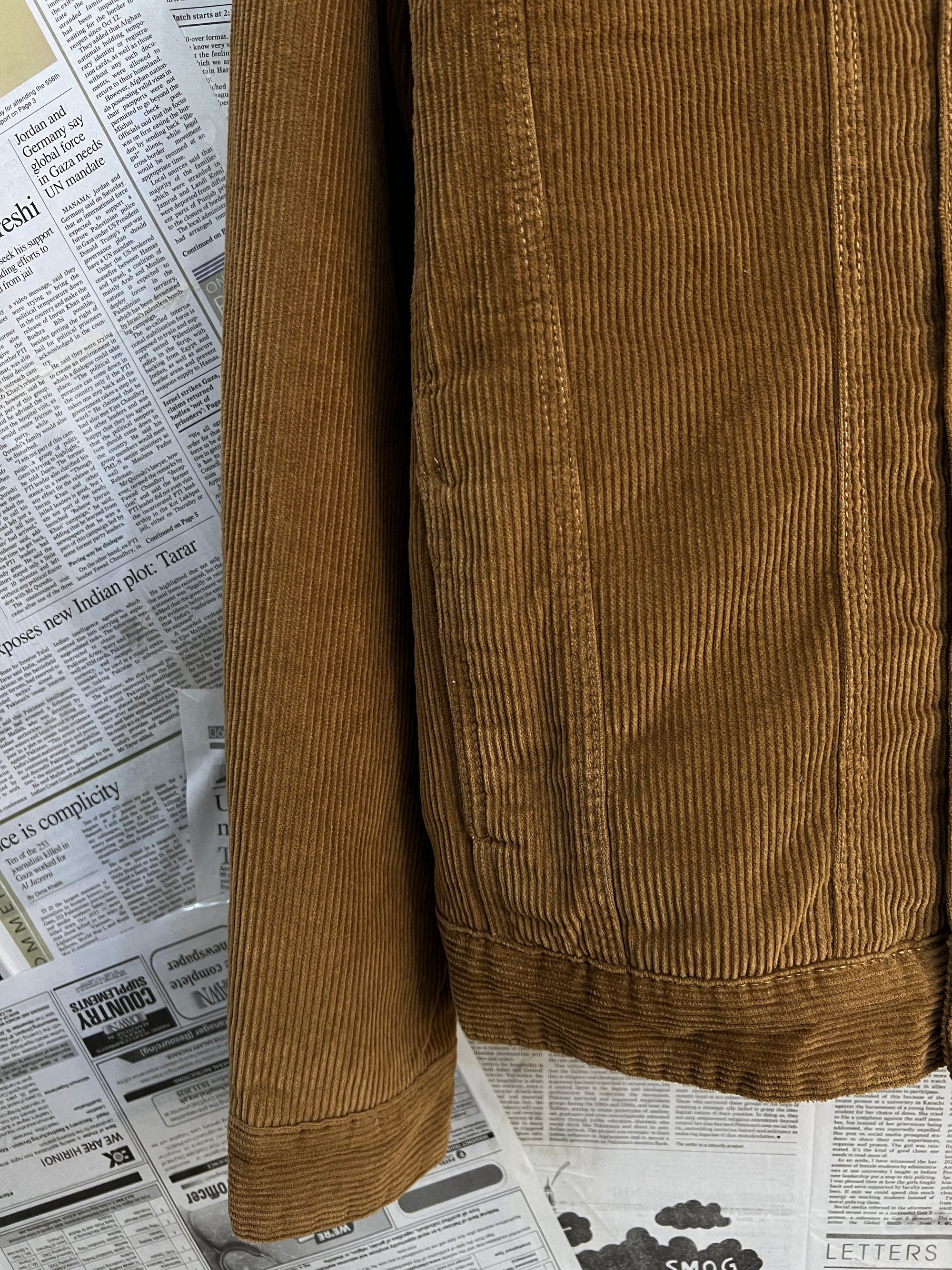 Primark® Large | Chest: 24" | Burnt Umber | Warm Corduroy Jacket | 2279