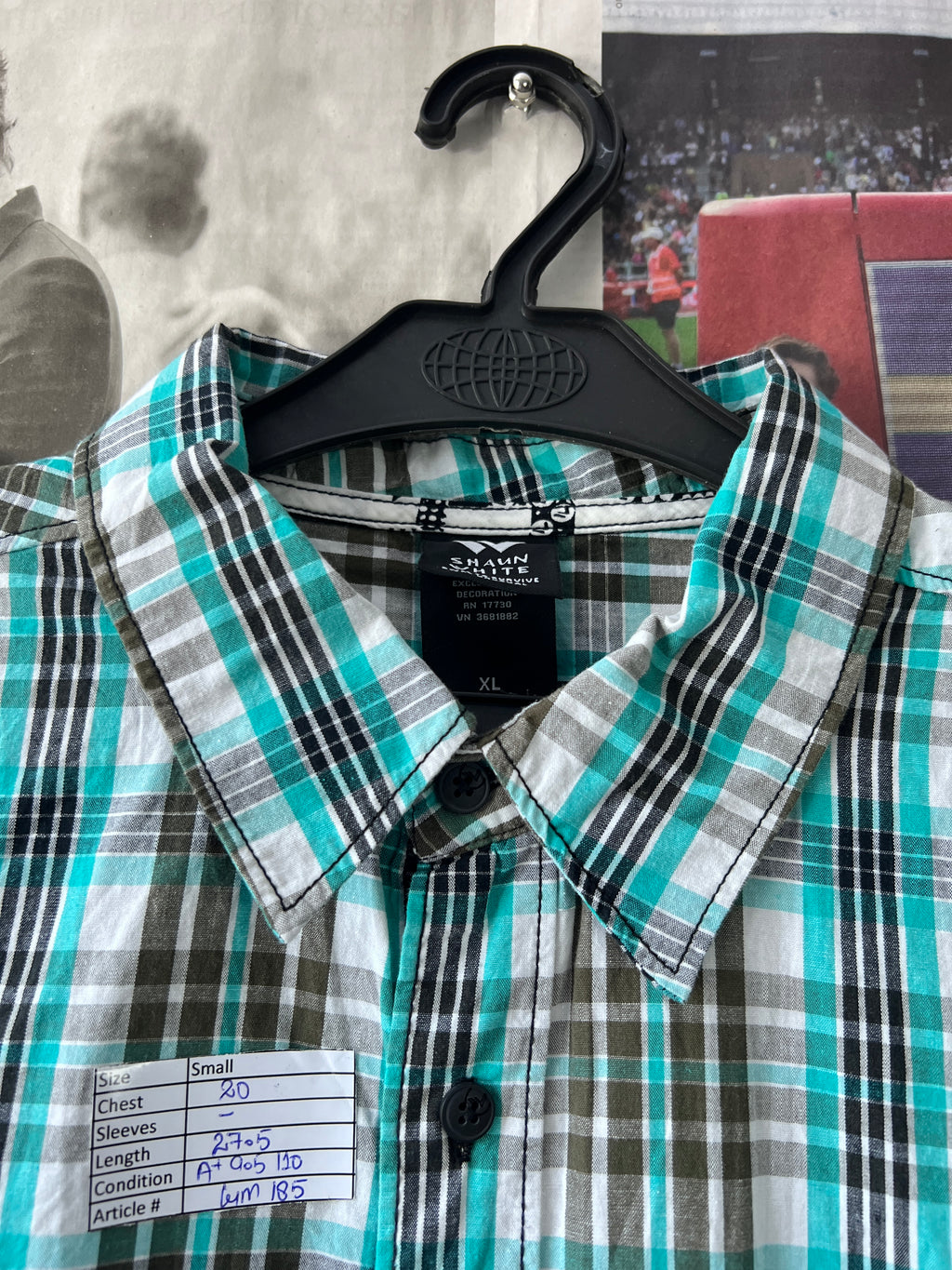 SHAUN WHITE® Teal | Small | Chest: 20" | T185 - Genuine Maal