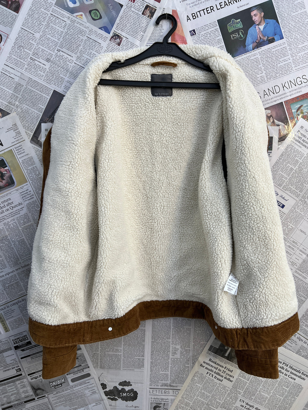 Primark® Large | Chest: 24" | Burnt Umber | Warm Corduroy Jacket | 2279 - Genuine Maal