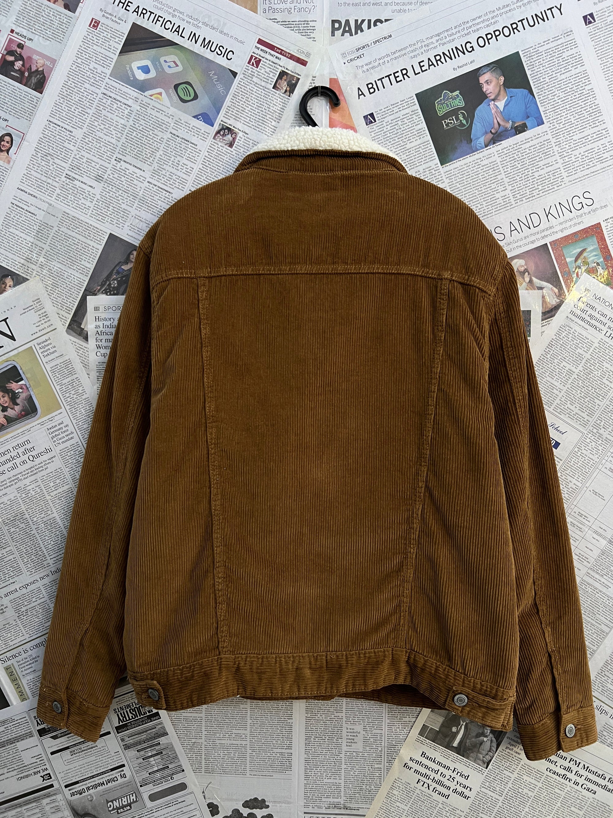 Primark® Large | Chest: 24" | Burnt Umber | Warm Corduroy Jacket | 2279
