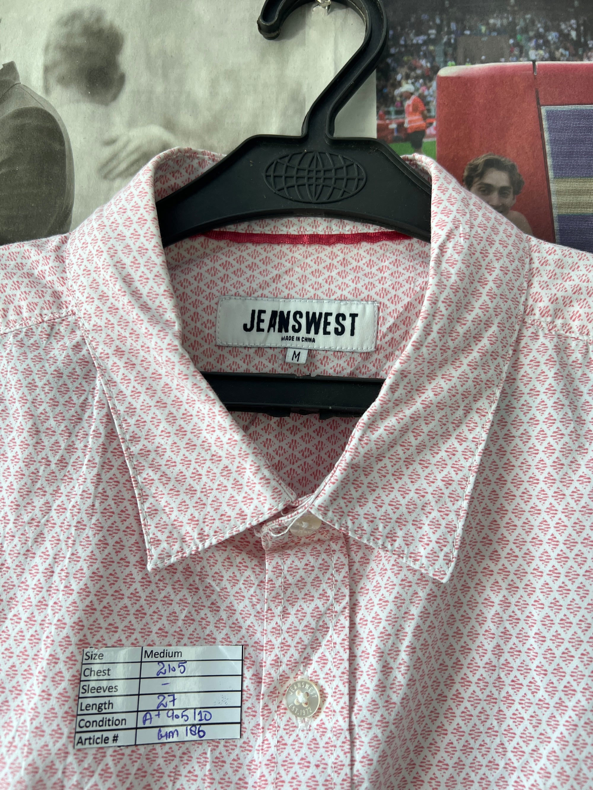 JEANS WEST® Peach | Medium | Chest: 21.5" | T186 - My Store