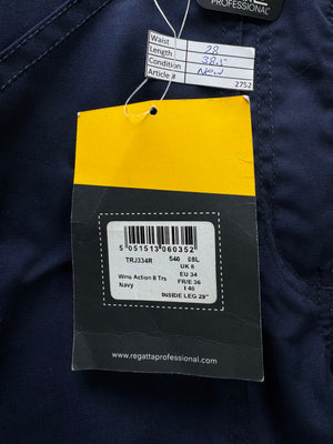 Regatta Professional® Waist: 28" | Navy | Cargo Trousers | Poly - Cotton | 2752 - Genuine Maal