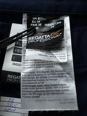 Regatta Professional® Waist: 28" | Navy | Cargo Trousers | Poly - Cotton | 2752 - Genuine Maal