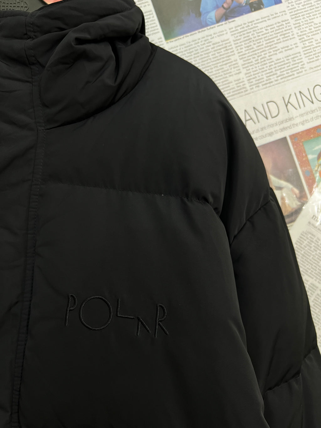 Polar® XXL | Chest: 28" | Black | Extreme Winter Puffer Jacket with Hoodie | 2280 - Genuine Maal