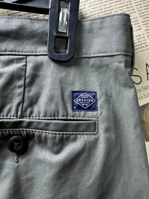 M&S® Waist: 36" | Grey | Straight Fit Chino Pants | Cotton | 2782 - Genuine Maal