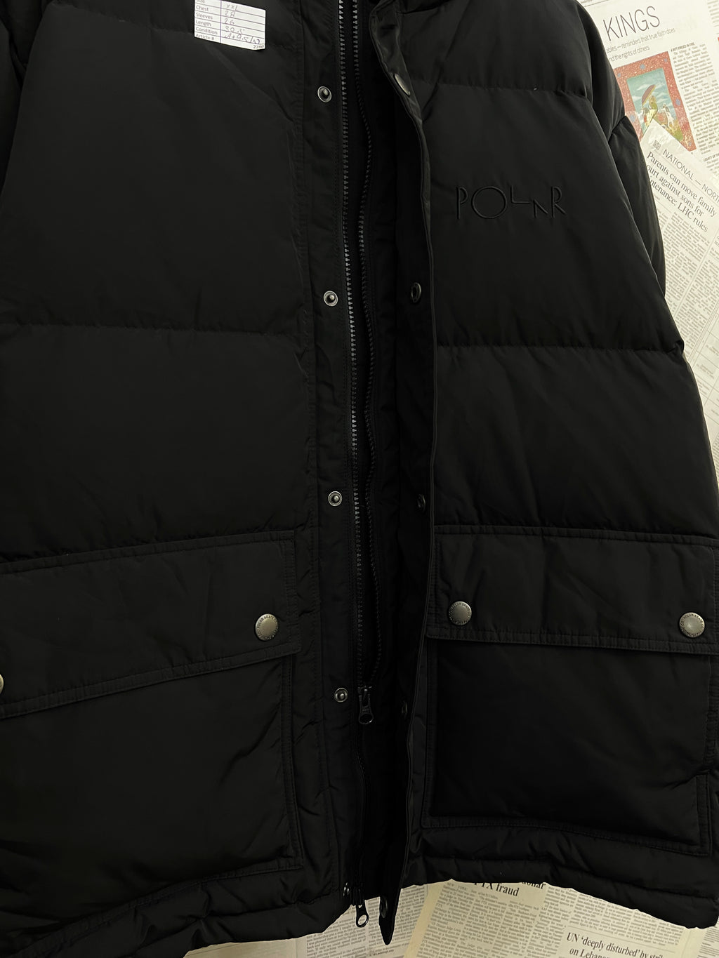 Polar® XXL | Chest: 28" | Black | Extreme Winter Puffer Jacket with Hoodie | 2280 - Genuine Maal