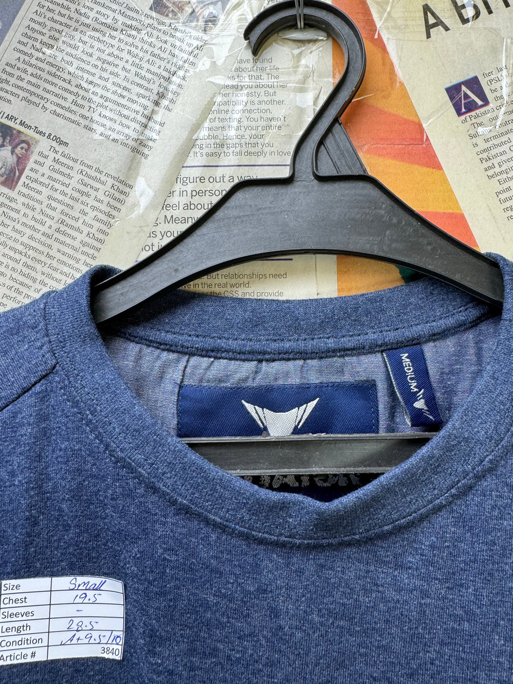 Agitator® Small | Chest: 19.5" | Space Blue | T-Shirt | Cotton - Poly | 3840 - Genuine Maal