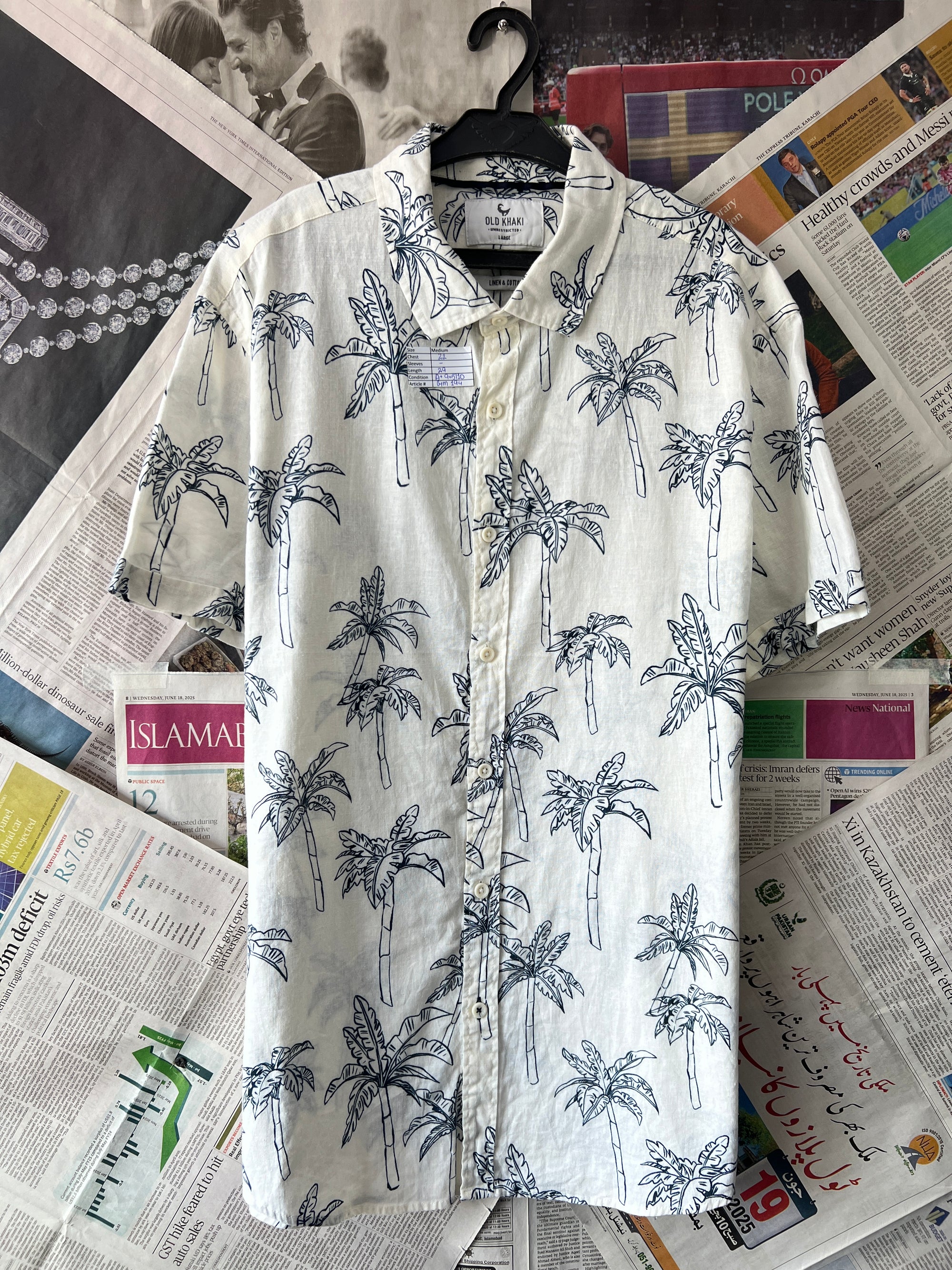 OLD KHAKI® Parchment | Medium | Chest: 22" | T194 | Linen Blend - My Store