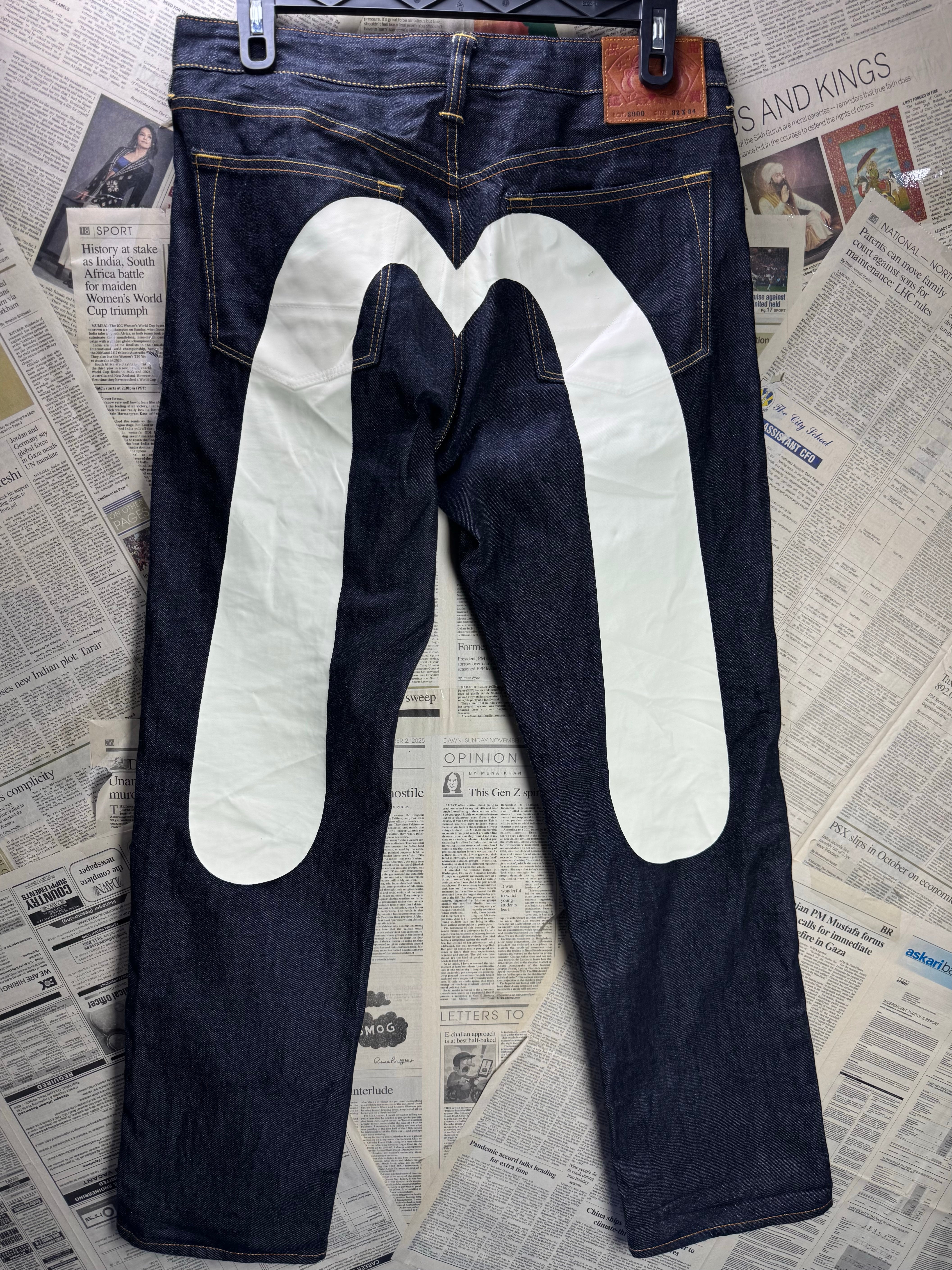 Evisu® Waist: 32" | Blue | Japenese Facbric Denim Pants | Cotton | 2471 - Genuine Maal