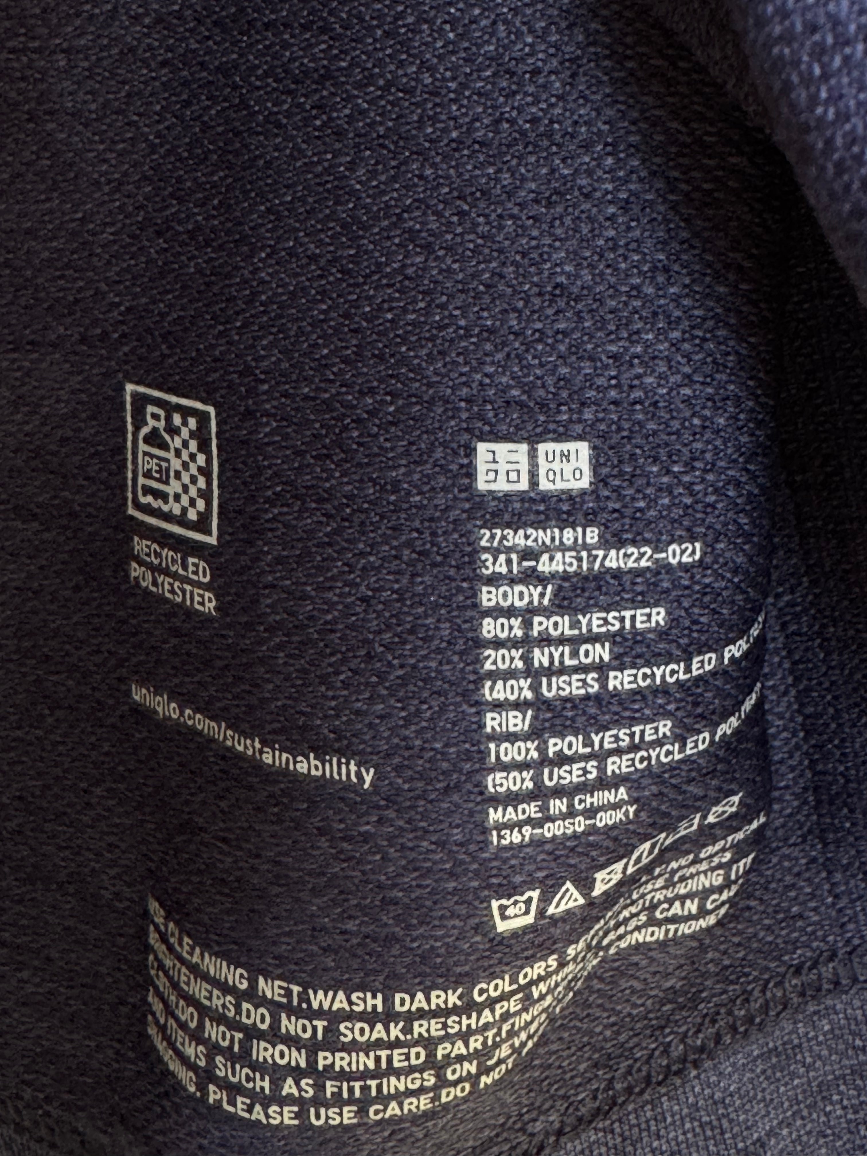 Uniqlo® Small | Chest: 19.5" | Space Blue | Sports Polo | Poly | 3990 - Genuine Maal
