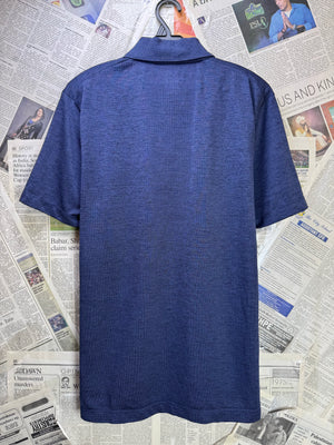 Uniqlo® Small | Chest: 19.5" | Space Blue | Sports Polo | Poly | 3990 - Genuine Maal