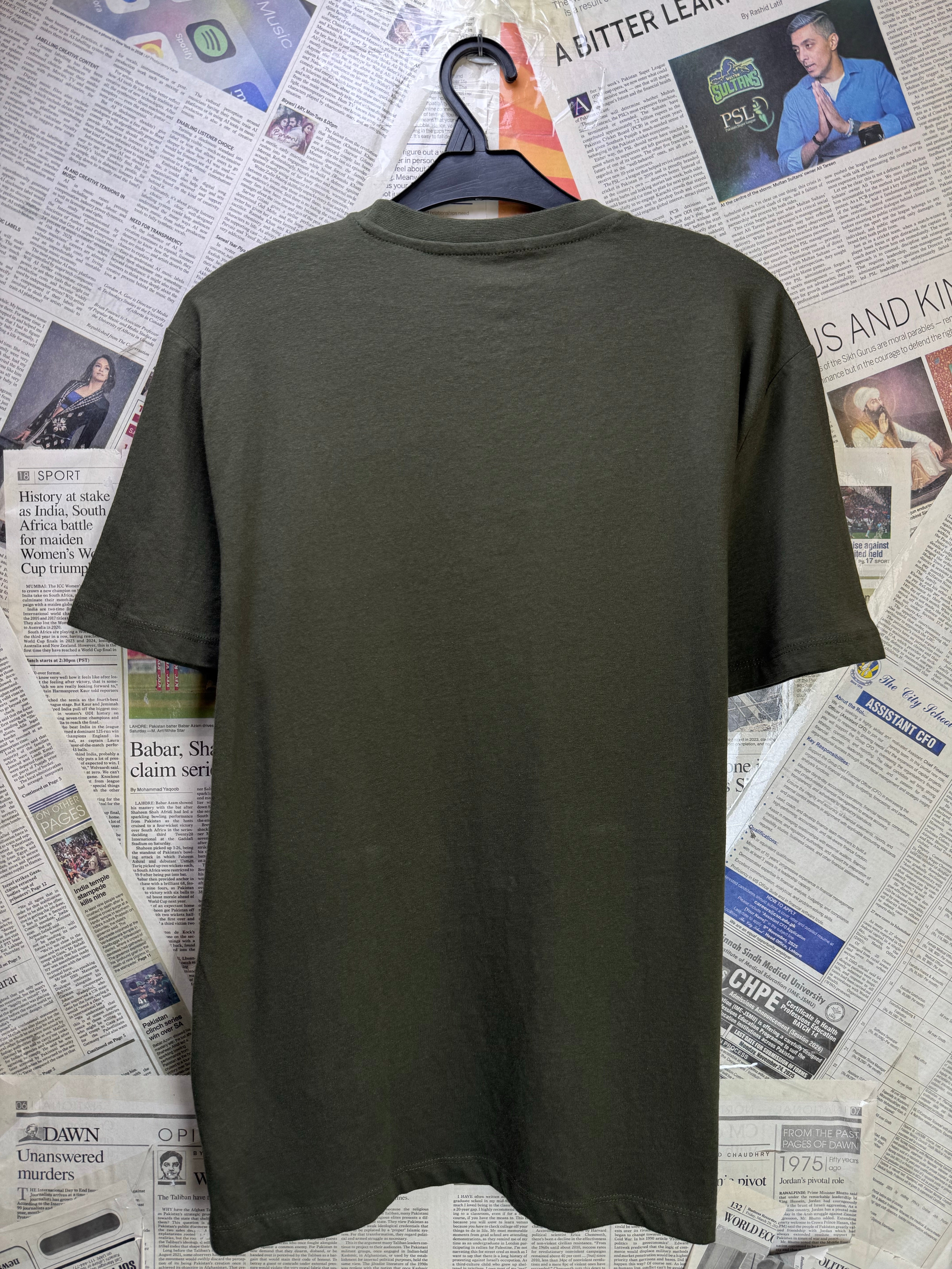 Primark® Small | Chest: 20" | Olive | T-Shirt | Cotton | 3986 - Genuine Maal