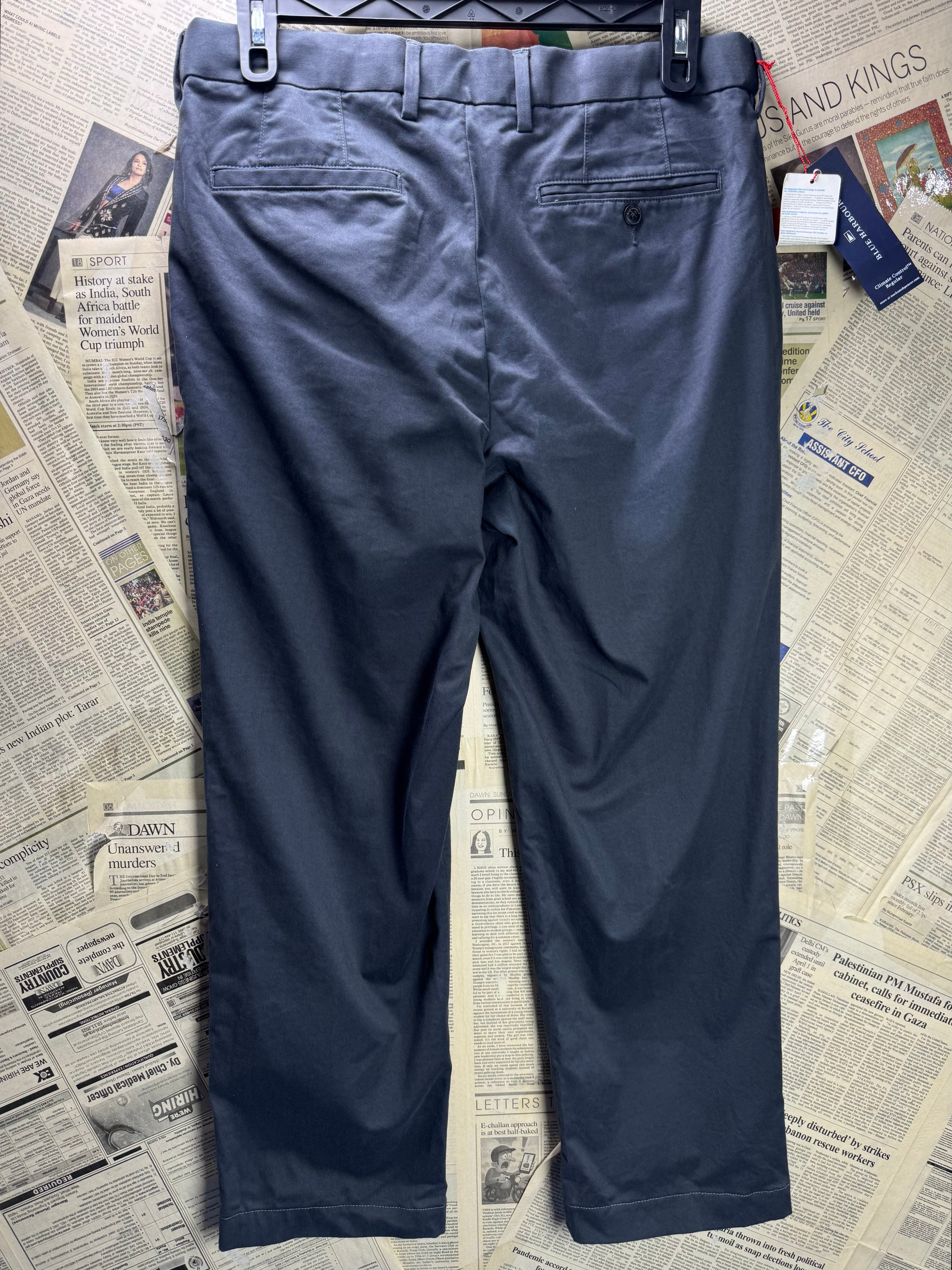 Blue Harbour® Waist: 34" | Grey | Chino Pants | Polyamide - Cotton - Elastane | 2783 - Genuine Maal
