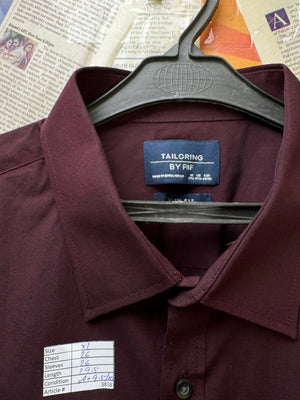 F&F® XL | Chest: 26" | Burgundy | Shirt | Poly - Cotton | 3838 - Genuine Maal