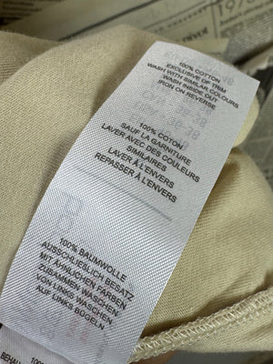 MAN® XS | Chest: 18.5" | Beige | Camp Collar Polo | Cotton | 3839 - Genuine Maal