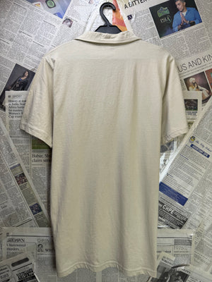 MAN® XS | Chest: 18.5" | Beige | Camp Collar Polo | Cotton | 3839 - Genuine Maal