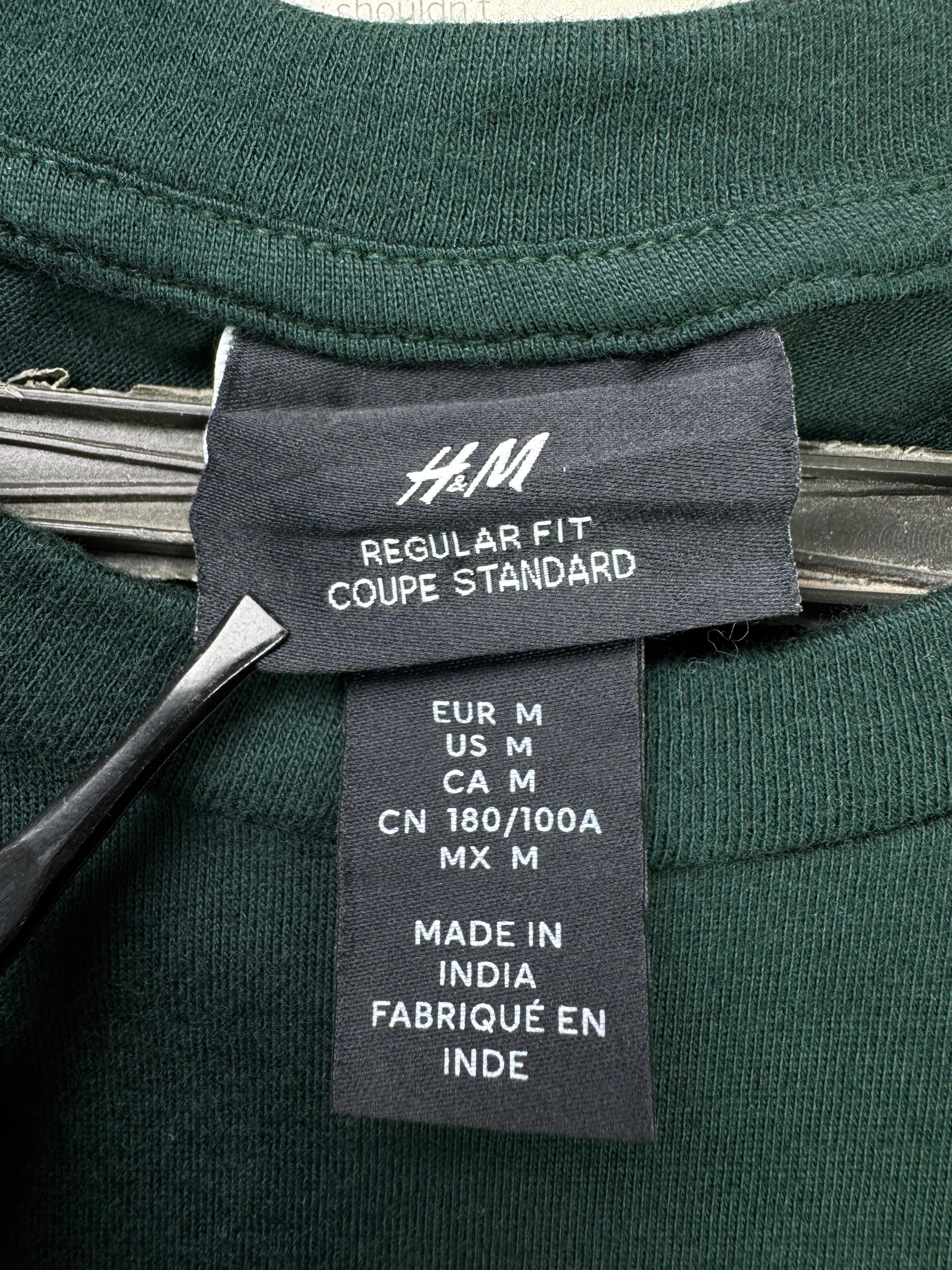 H&M® Medium | Chest: 22" | Forest Green | T-Shirt | Cotton | 3836 - Genuine Maal