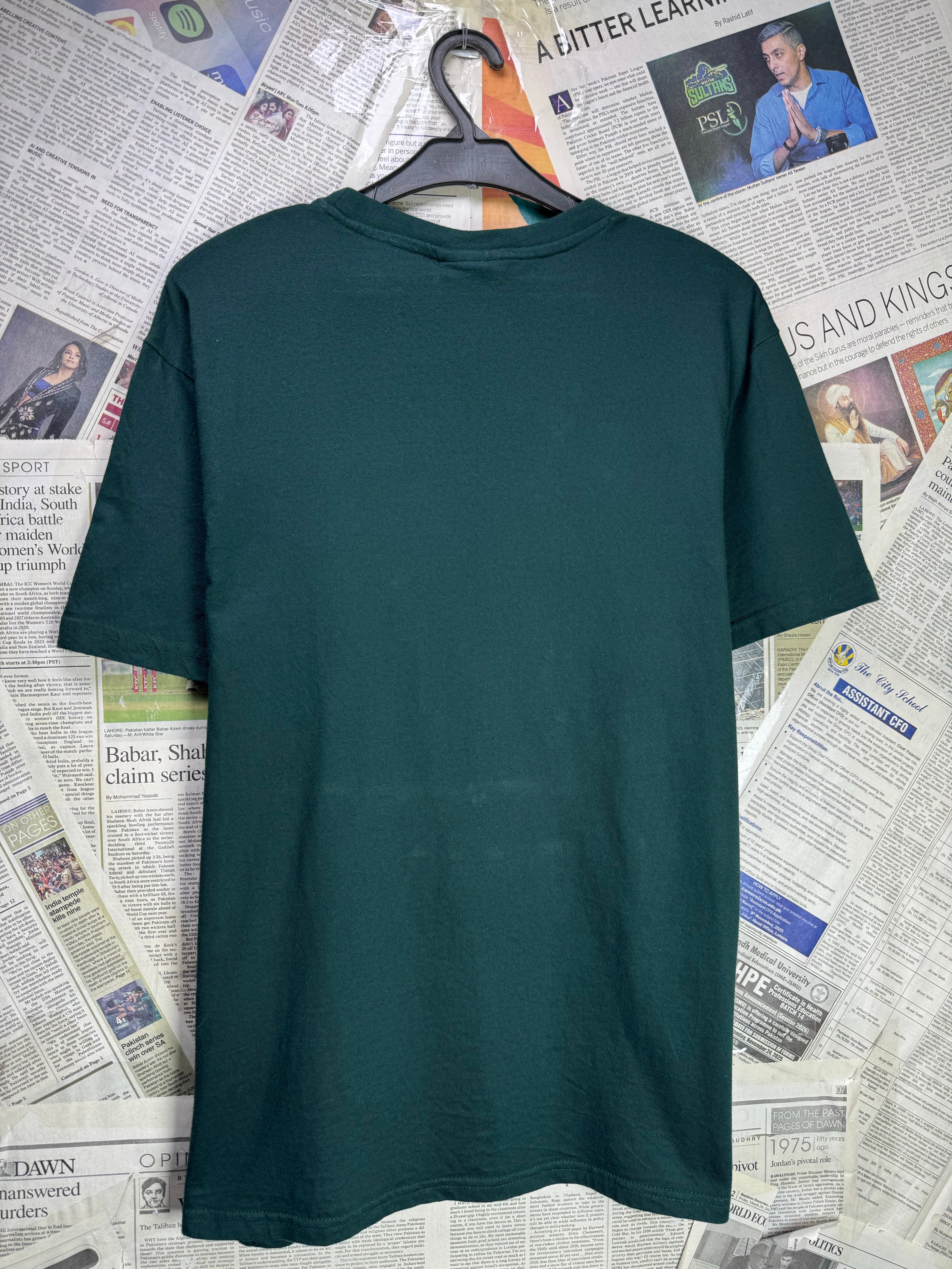 H&M® Medium | Chest: 22" | Forest Green | T-Shirt | Cotton | 3836 - Genuine Maal