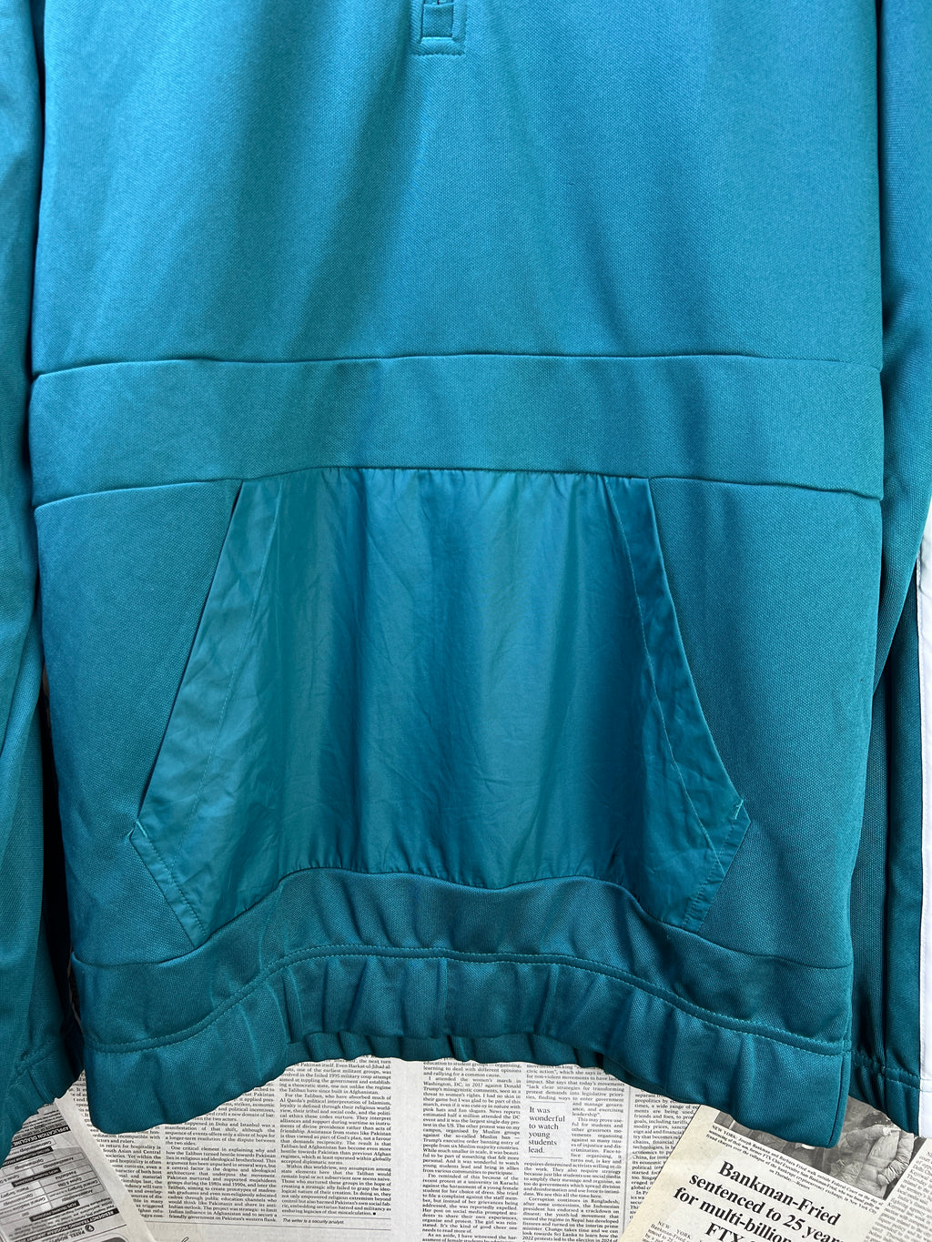 Adid*s® Small | Chest: 20" | Teal | Quarter Zip Pullover | 2143 - Genuine Maal