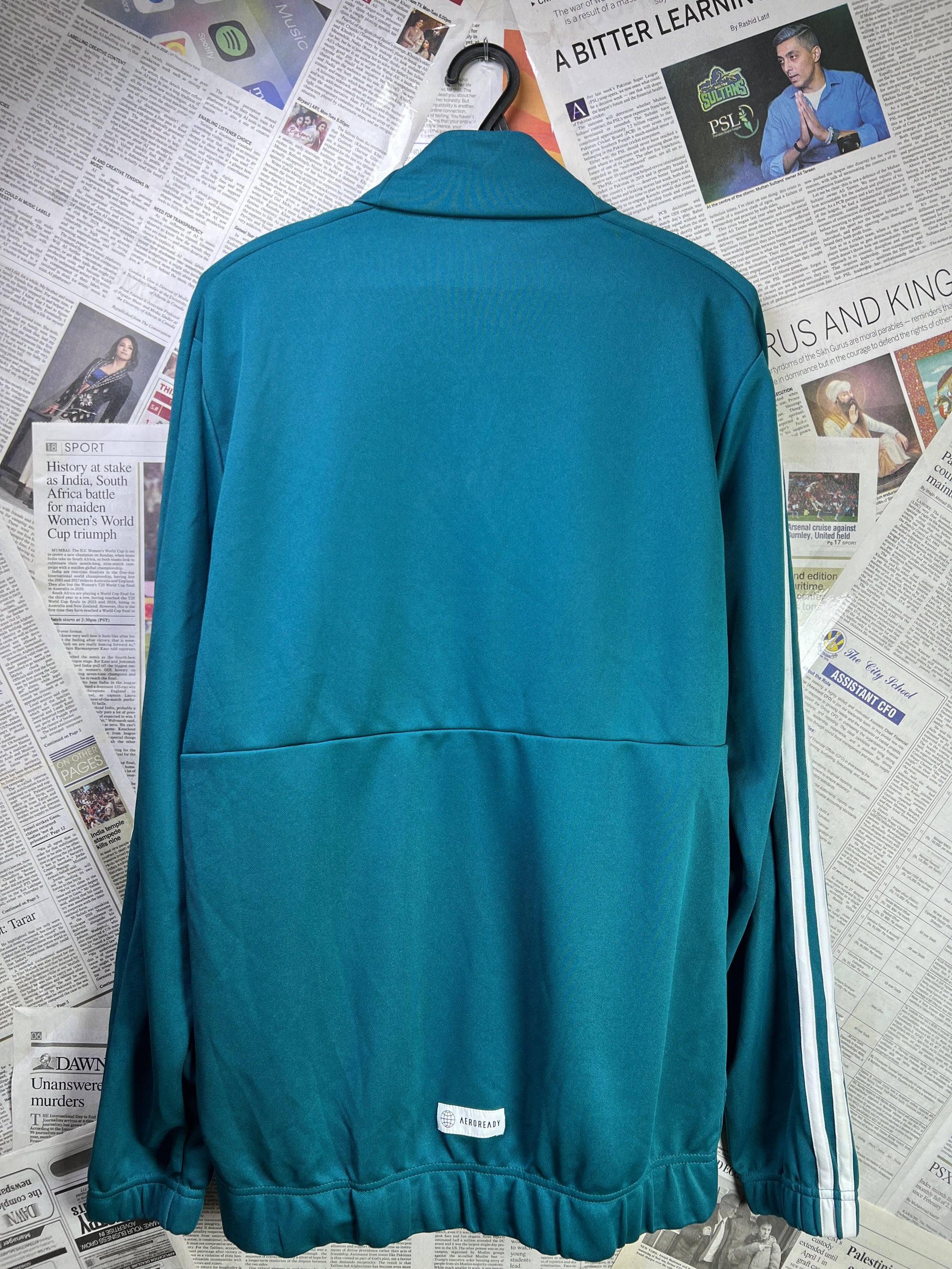 Adid*s® Small | Chest: 20" | Teal | Quarter Zip Pullover | 2143 - Genuine Maal