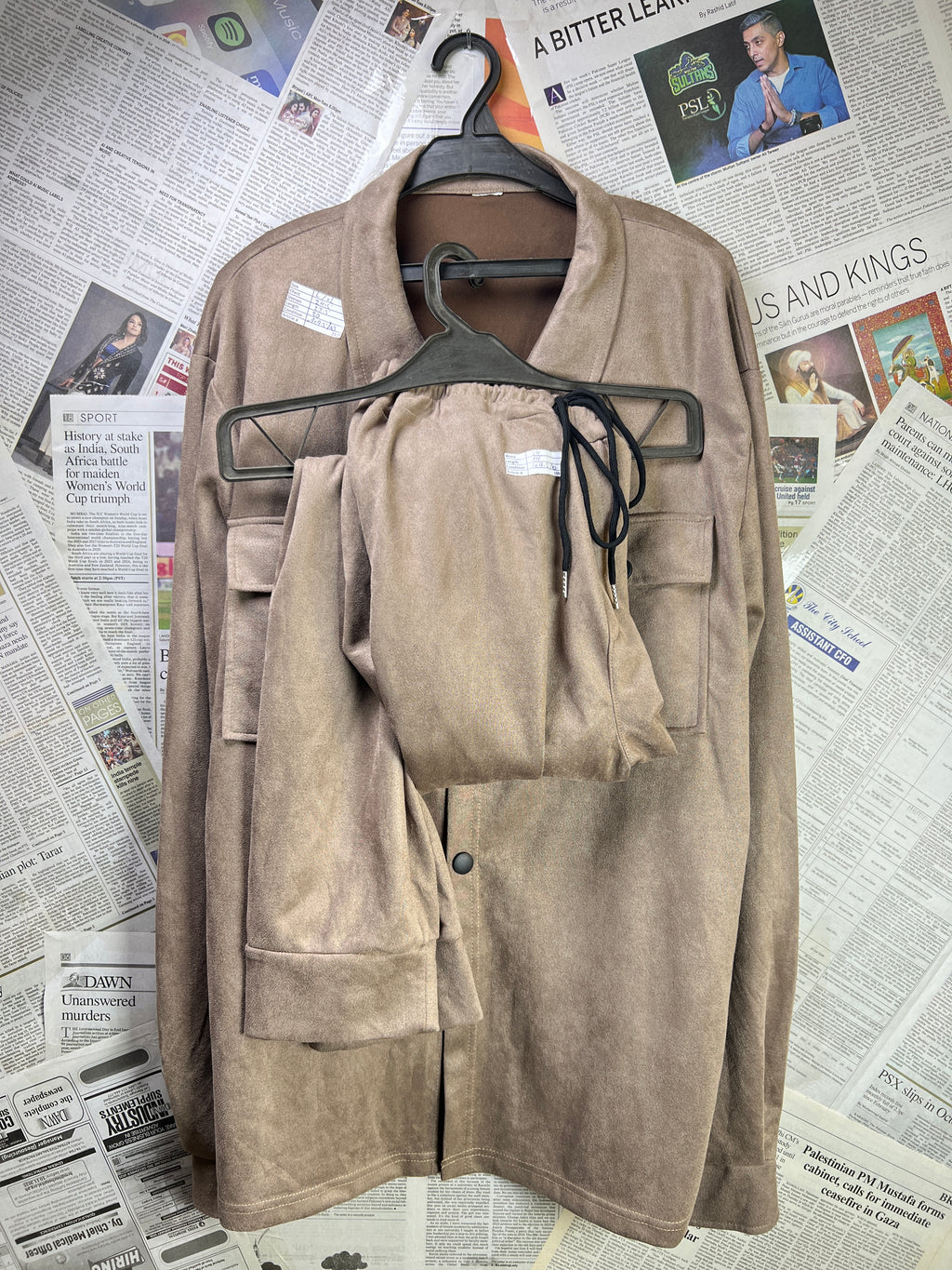 L/XL | Chest: 24.5" | Brown | Warm Co-ord Set | 2125